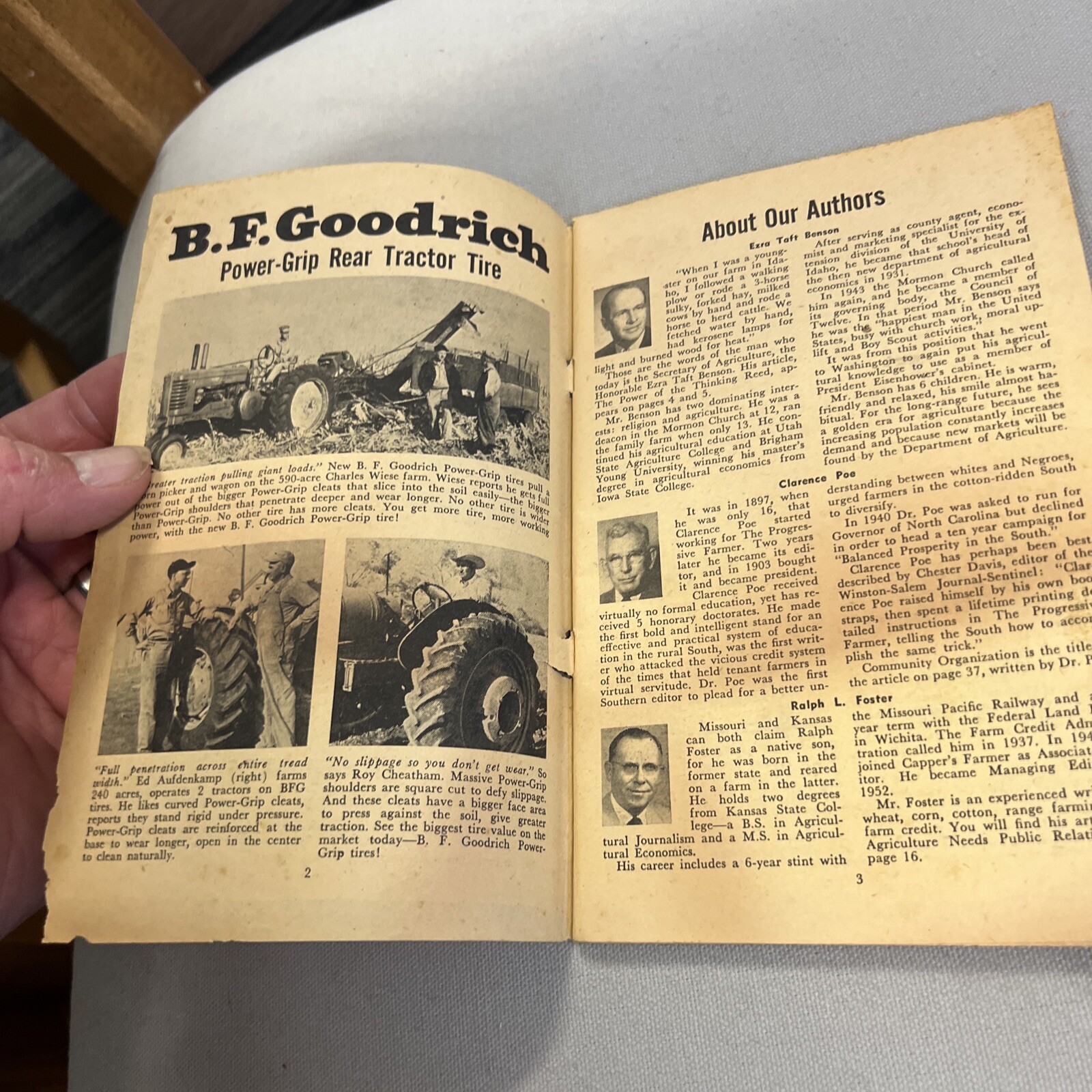 Vintage 1955 B.F. Goodrich Farmers Almanac Singer Bros. York Pa