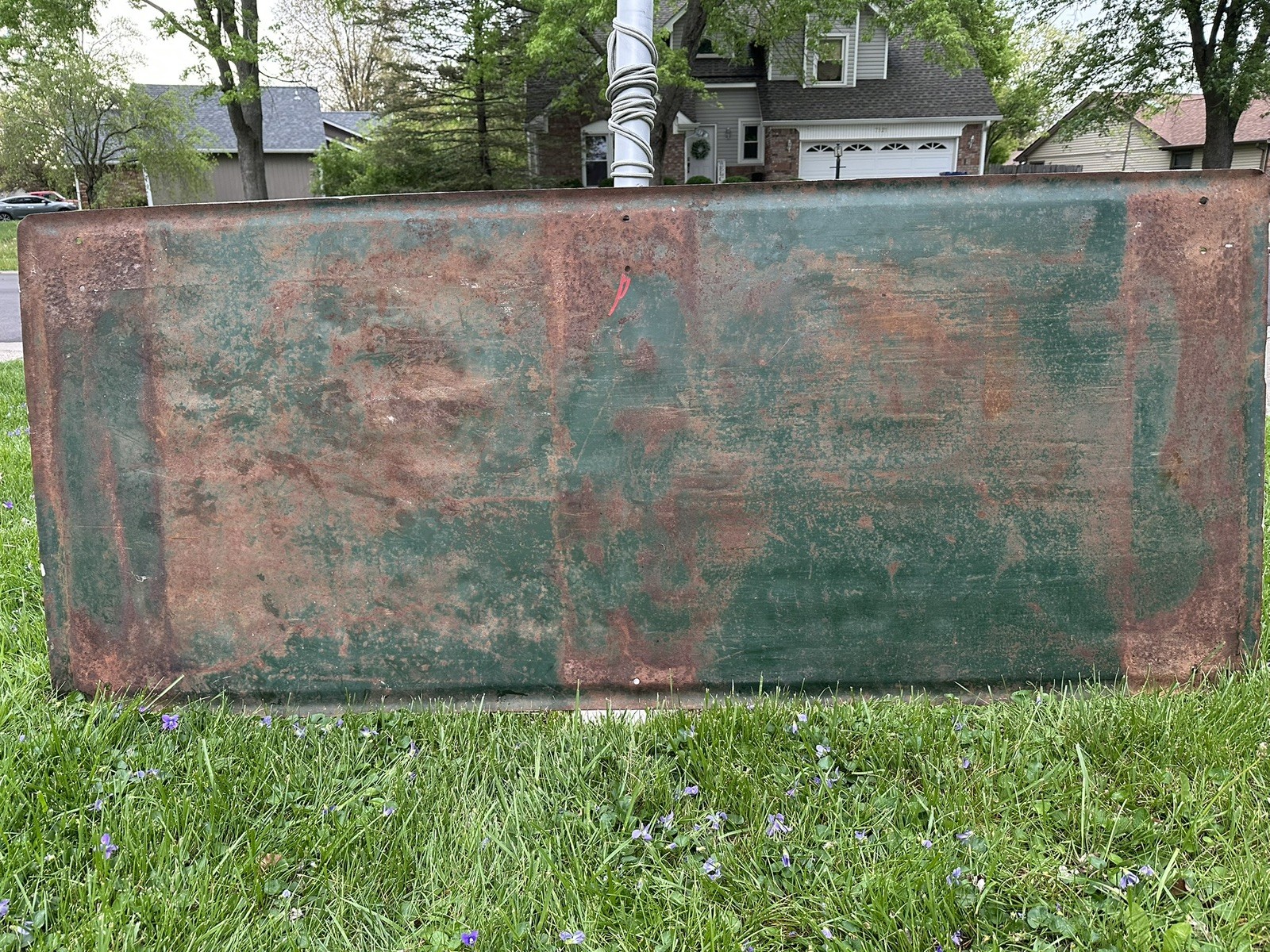 CASE Farm Machinery Sign 1920-30’s Eagle GAS OIL SODA COLA Patina 72×30