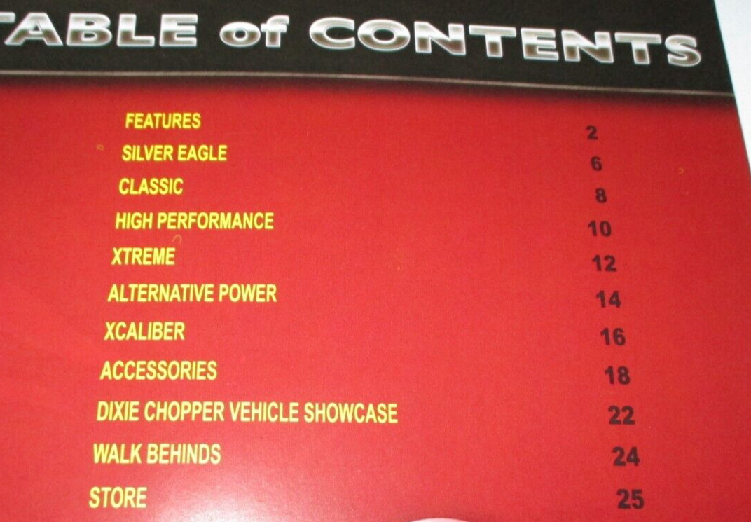 *Dixie Chopper 2007 Lawn Mowers & Zero Turn Mowers Sales Catalog Manual Brochure