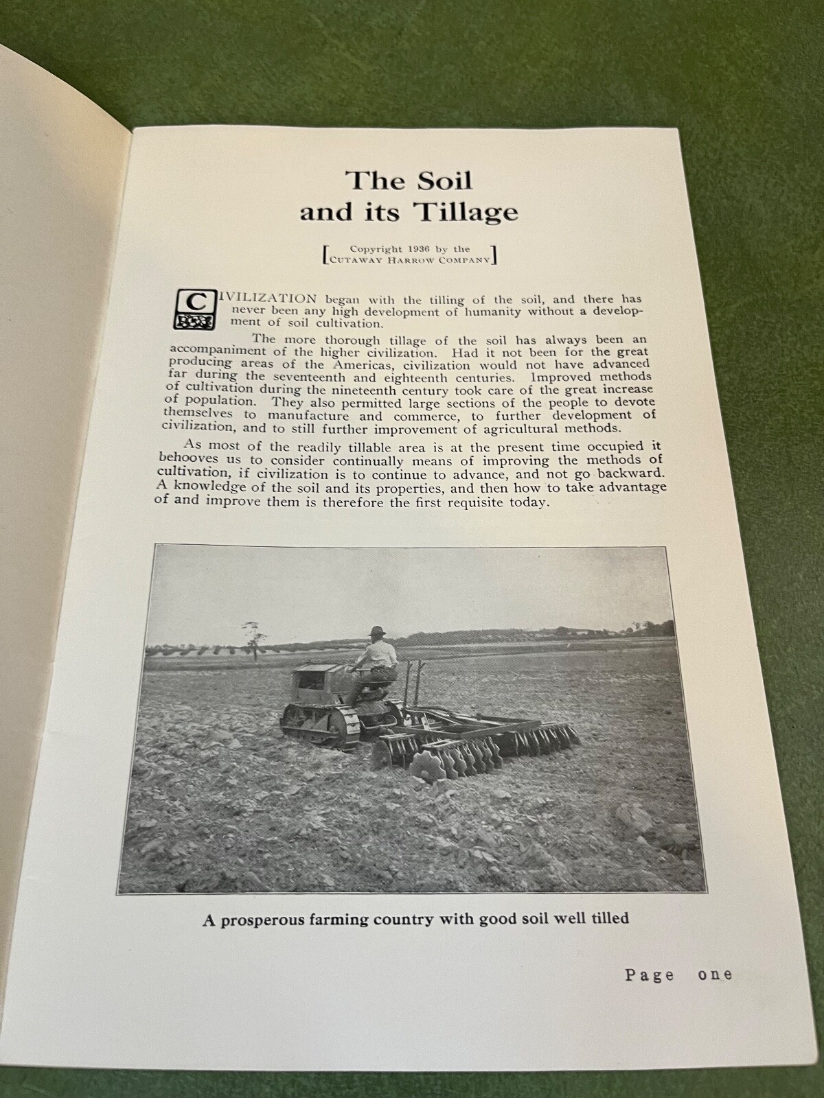 Orignal Lot of Clark Cut Away Farm Implement Brochures and Catalog 1937