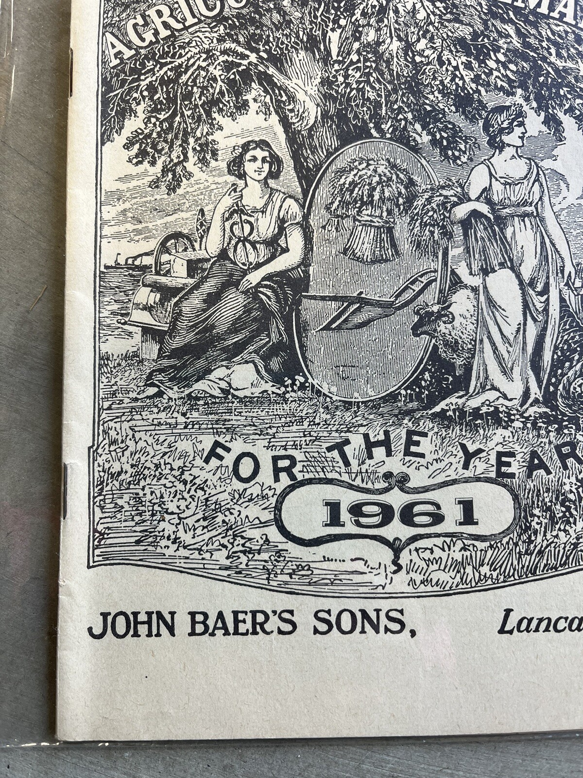 VINTAGE FARMERS AGRICULTURAL ALMANACS, BAER’S LANCASTER PA 1961