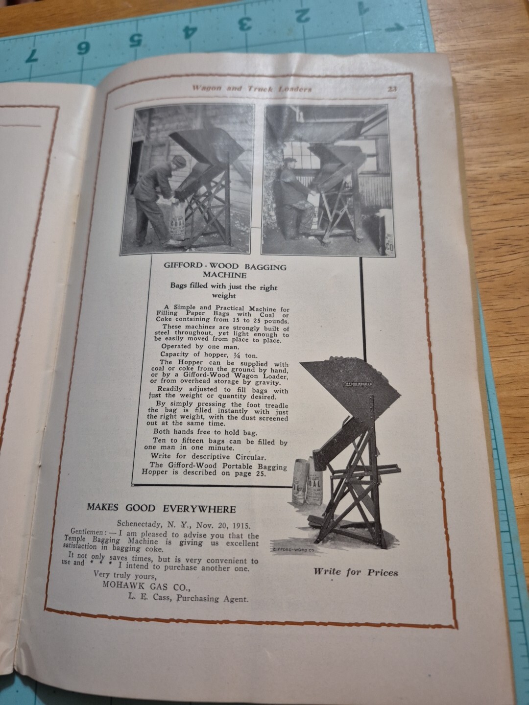 1916 Original Gifford-Wood Co. Wagon Loaders No. 22 Catalog