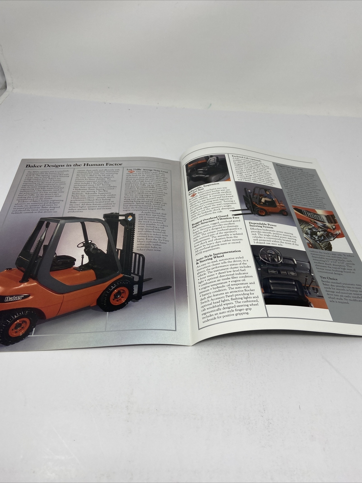 1986 Baker Material Handling Co Lift Trucks BPD 40/50/60 Sales Brochure Vintage