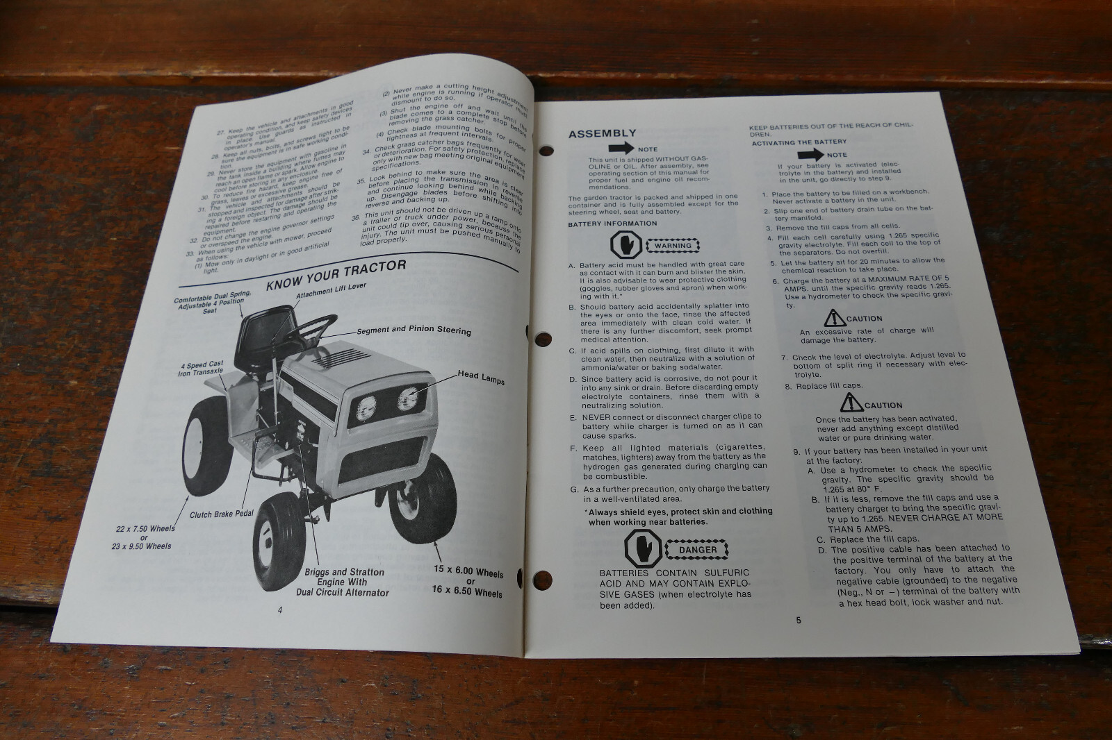 1983 Coast to Coast Owner’s Manual 11/16/18 HP Garden Tractors 143-814A 143-836A