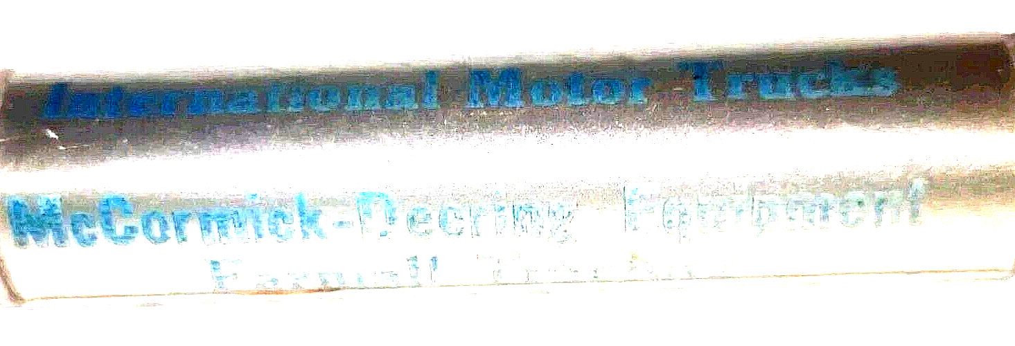“McCORMICK-DEERING EQUIP-FARMALL TRACTORS*Stowe Truck Co*Marietta, Ohio” Pencil