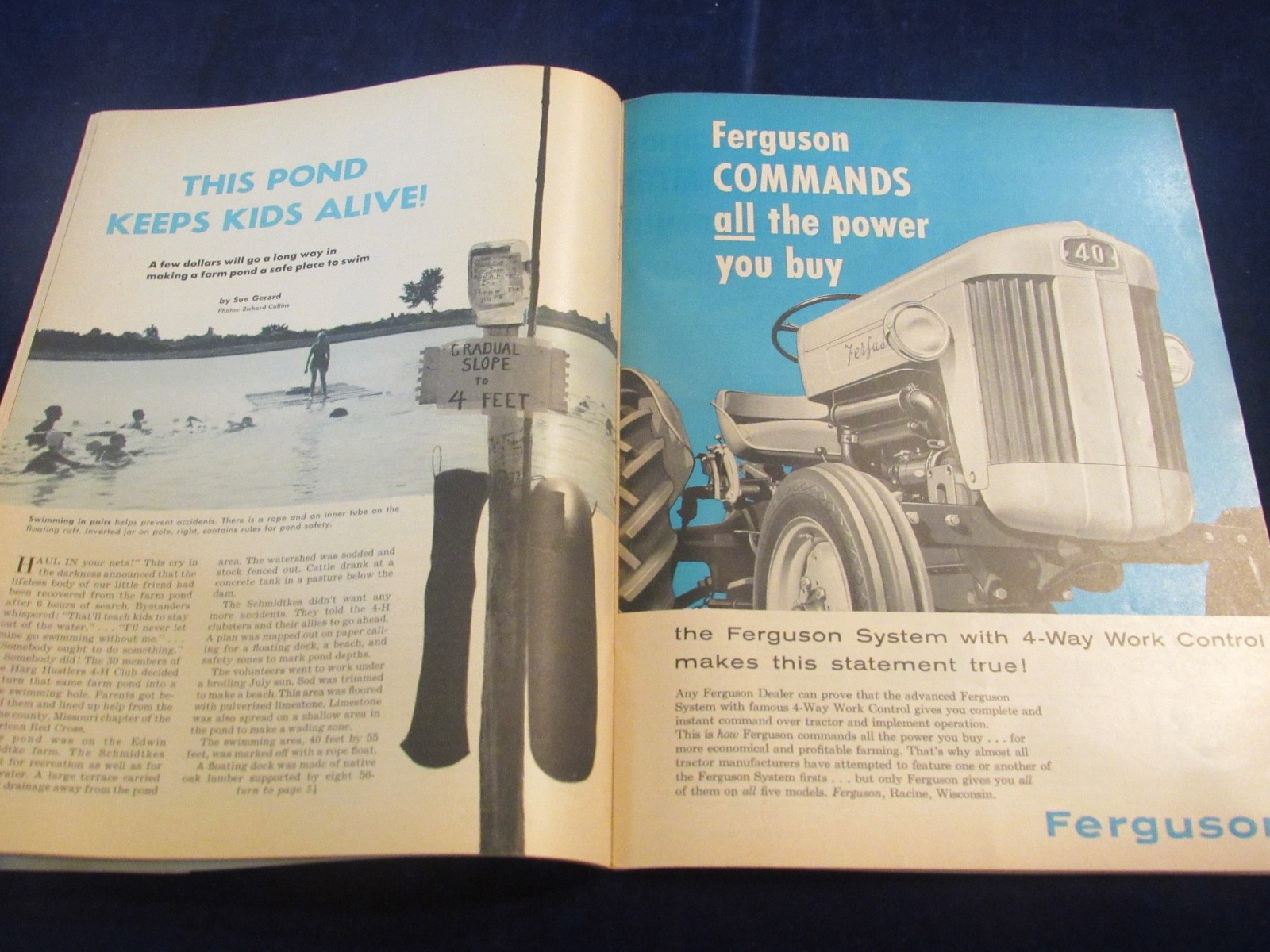 Vintage July 1956 Capper’s Farmer Magazine Machinery & Equipment C584