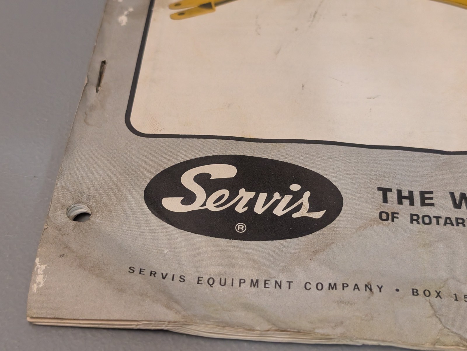 Servis E 60 Owner’s Manual – 1960s Rotary Cutter Agriculture Farming Maintenance
