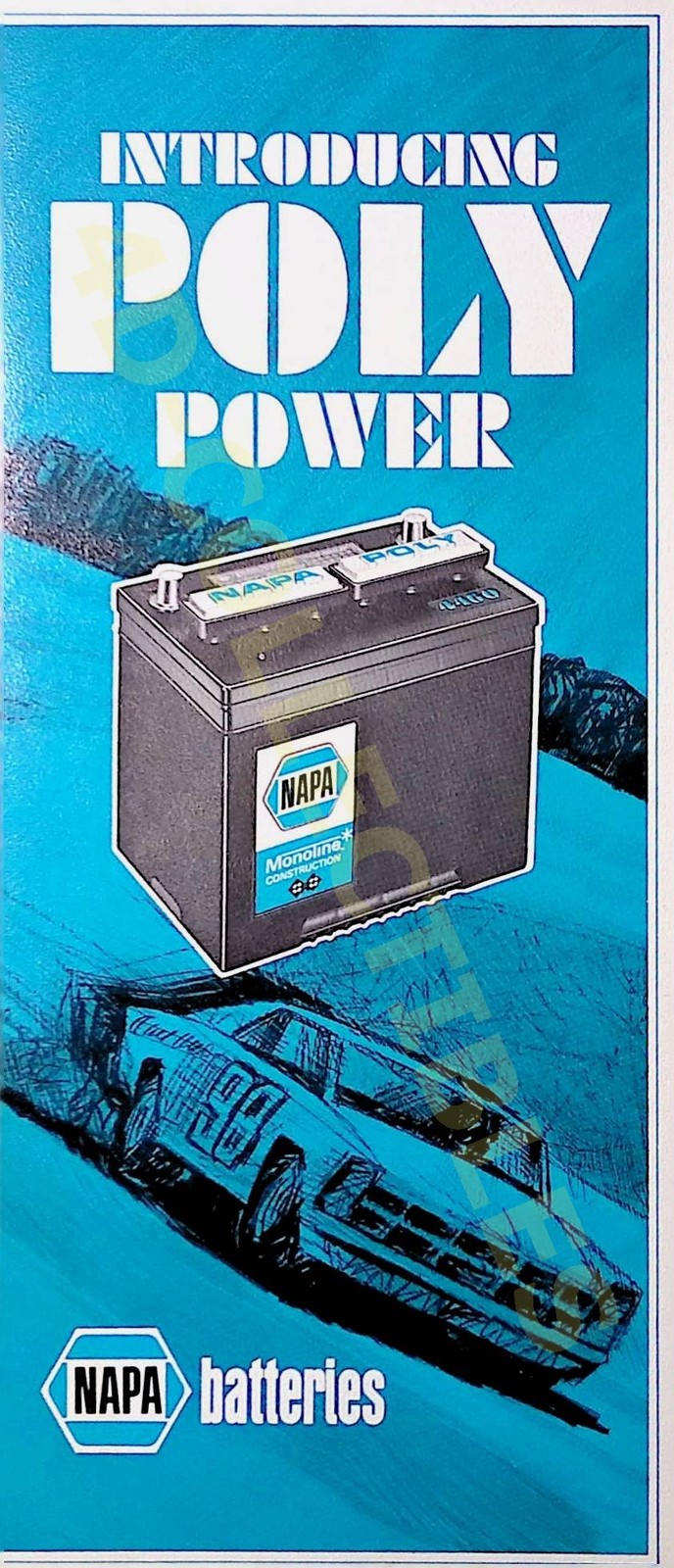 Vintage NAPA Batteries Brochure Farm Equipment Specs Sheet