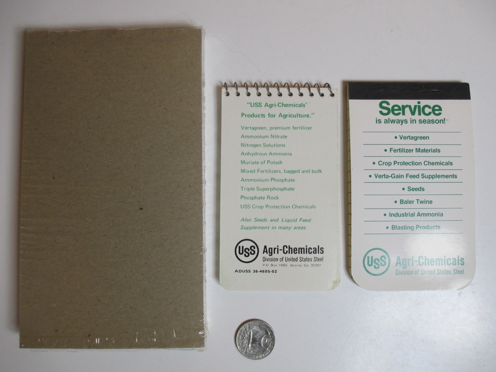 Lot of 8 United States Steel USS Agri-Chemicals Note Pads (6) 7×4, (2) 5×3 Lined