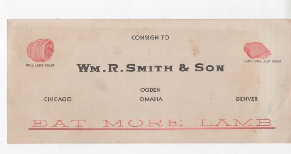 Omaha Nebraska Sheep Commission Merchants vintage mailer 1931 “Eat more lamb”