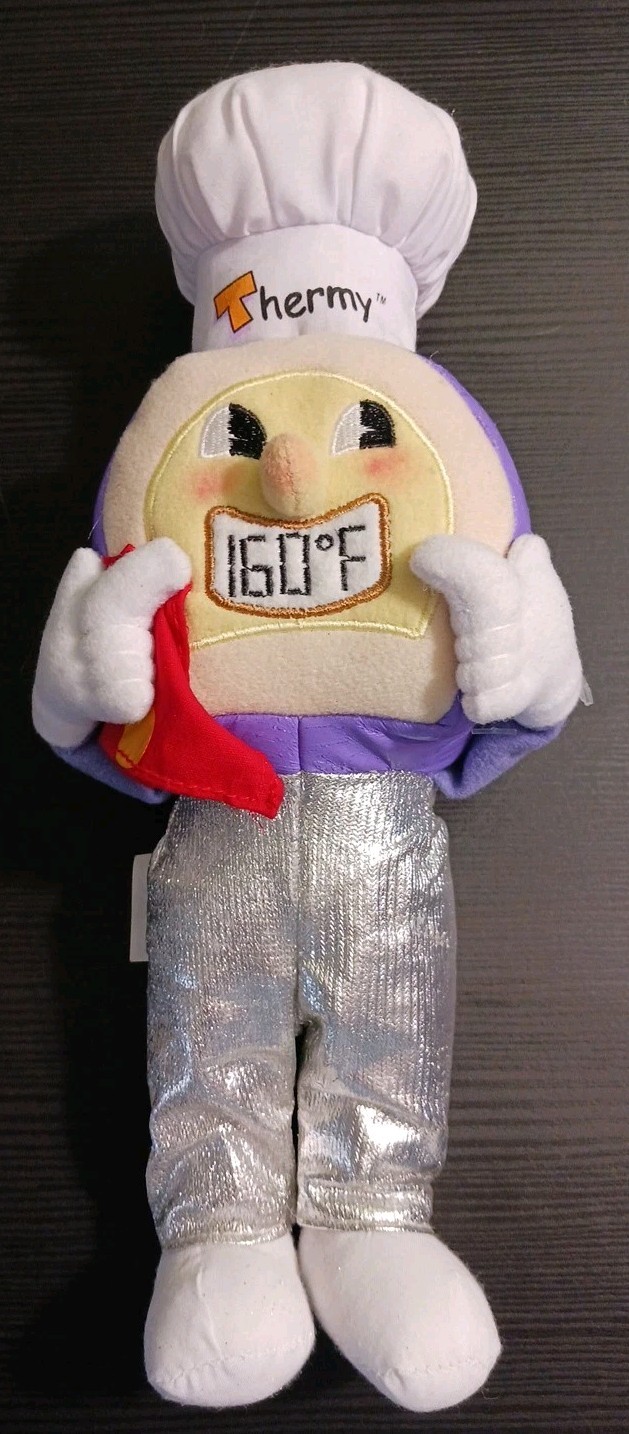 Thermy Thermometer Plush toy 10″ tall U.S. Dept. of Agriculture RARE 2017
