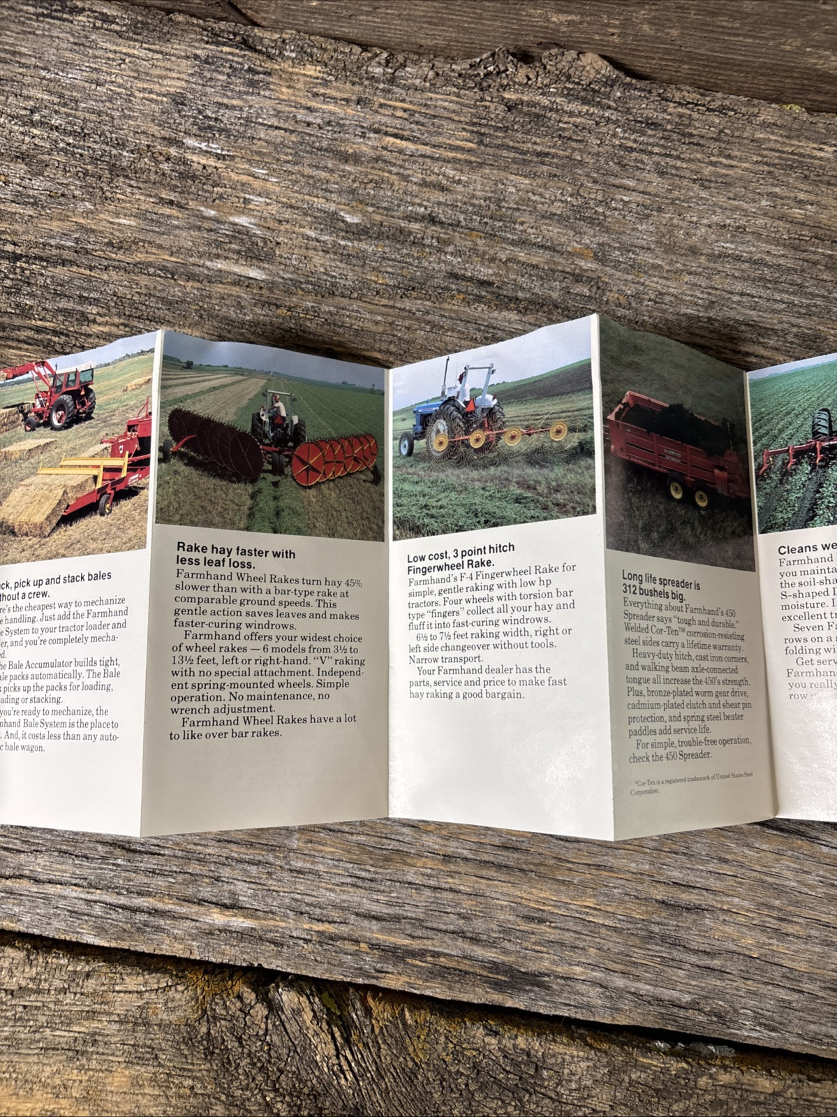 Farmhand Salesman Pocket Brochure Loaders Grinding Equipment Spreader Hay Tools
