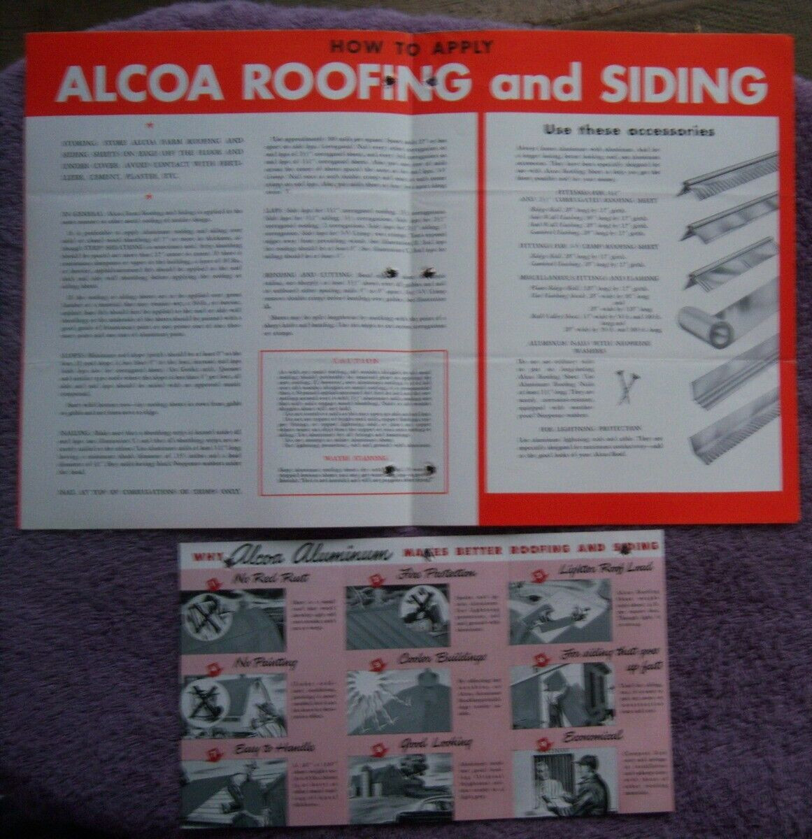 ALCOA FARM ROOFING SHEET BROCHURE Aluminum Company of America 1949