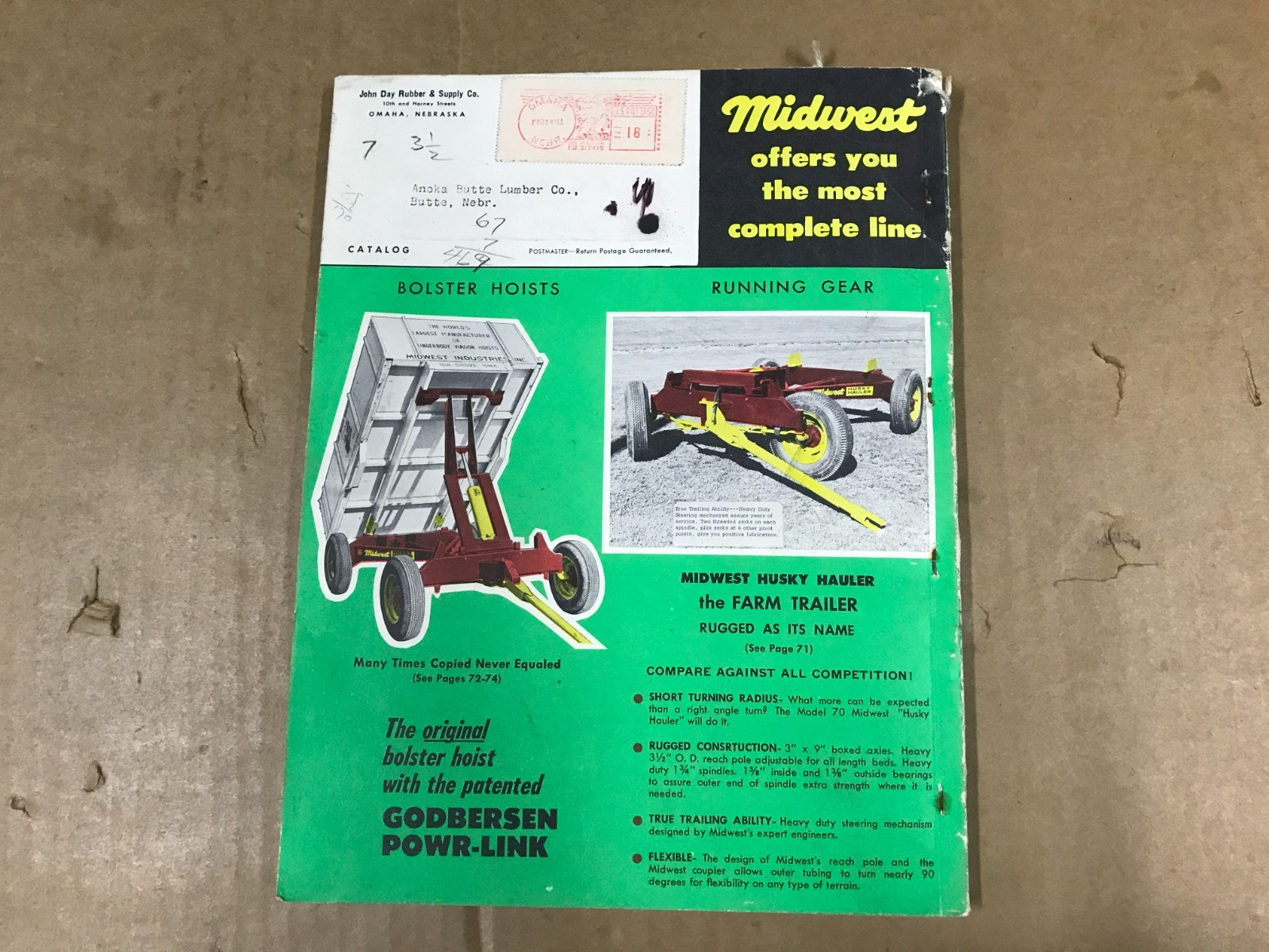 Vintage The Day Book Catalog Of Farm Supplies Catalog – 1961 – John Day Rubber