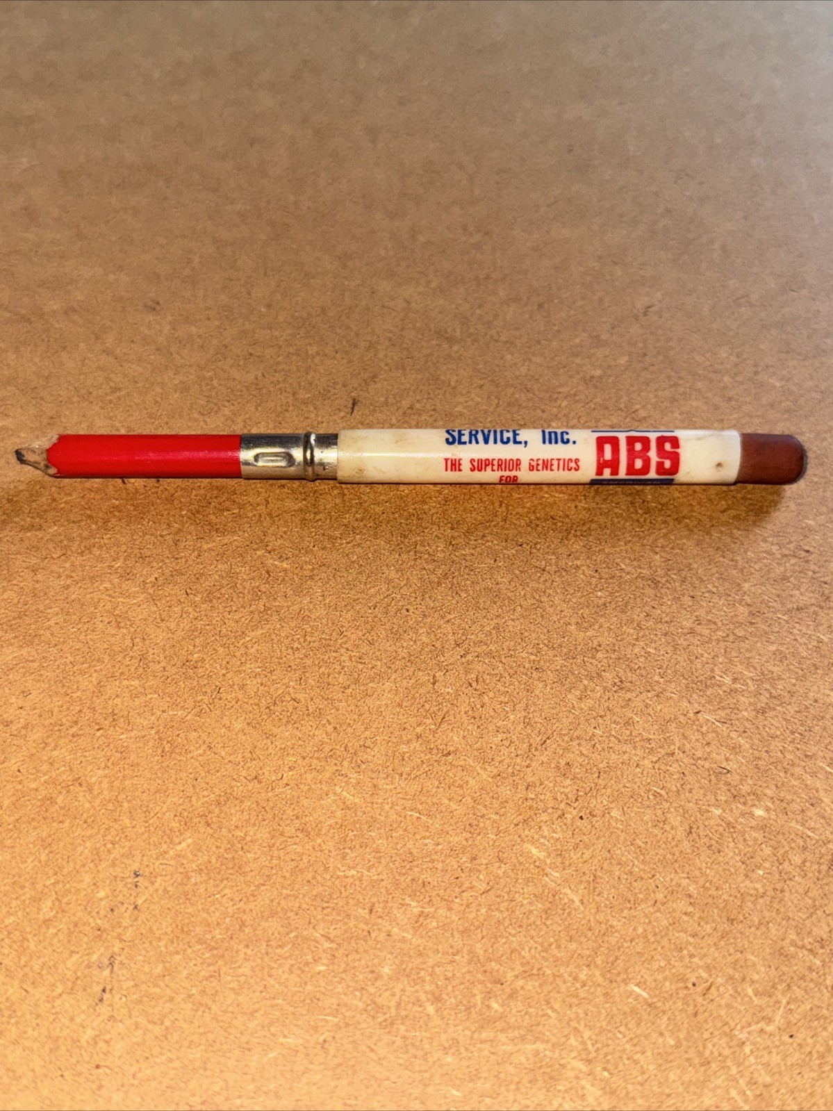 Vintage Advertising Bullet Pencil, American Breeders Service Inc ABS