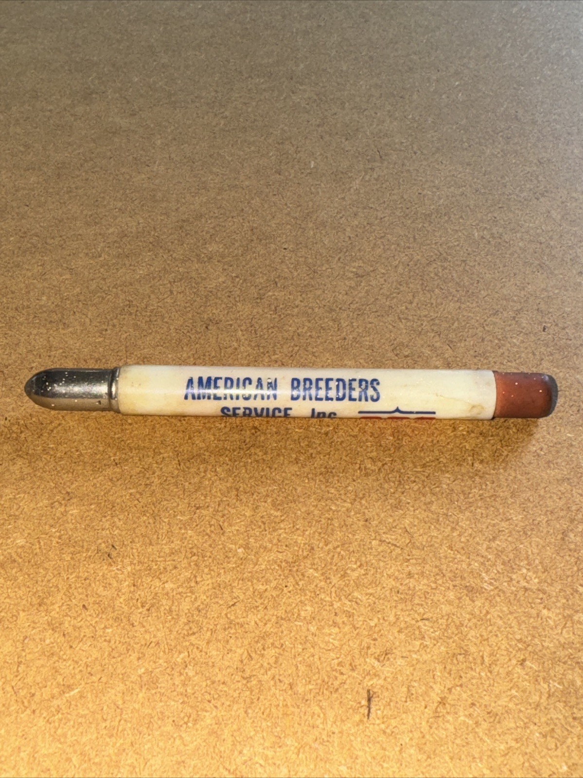 Vintage Advertising Bullet Pencil, American Breeders Service Inc ABS