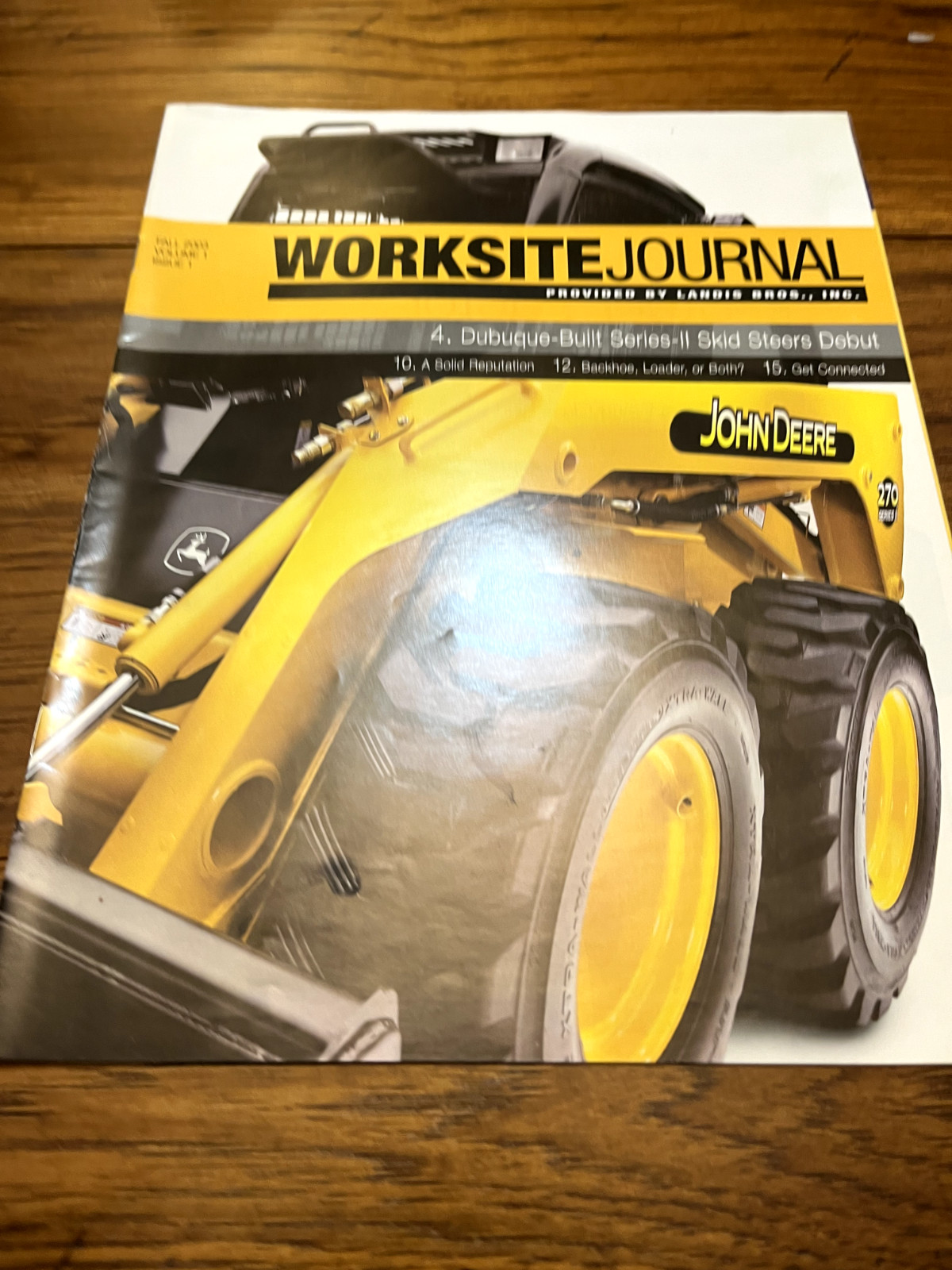 John Deere Worksite Journal Magazine For Fall 2003 Brochure BAOH