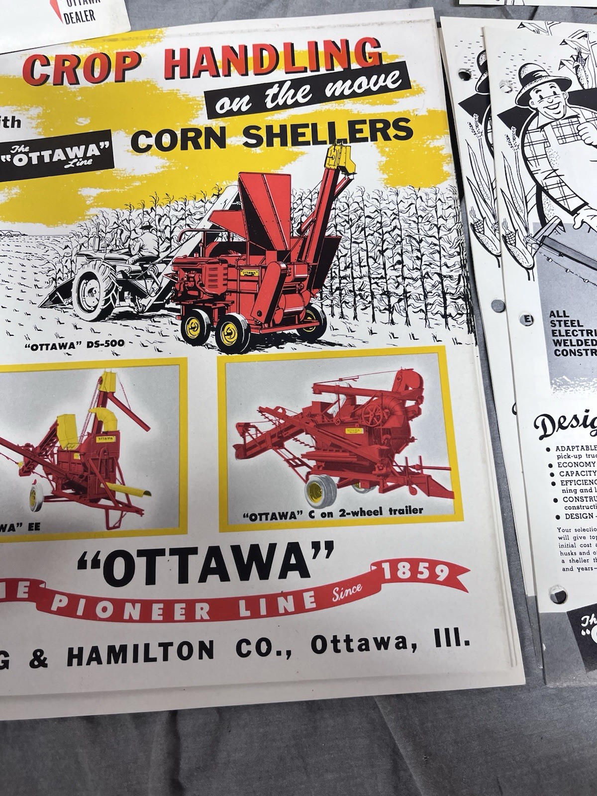 Lot. Of Over 70 Advertising Pieces From The Ottawa Line Produced In Ottawa IL