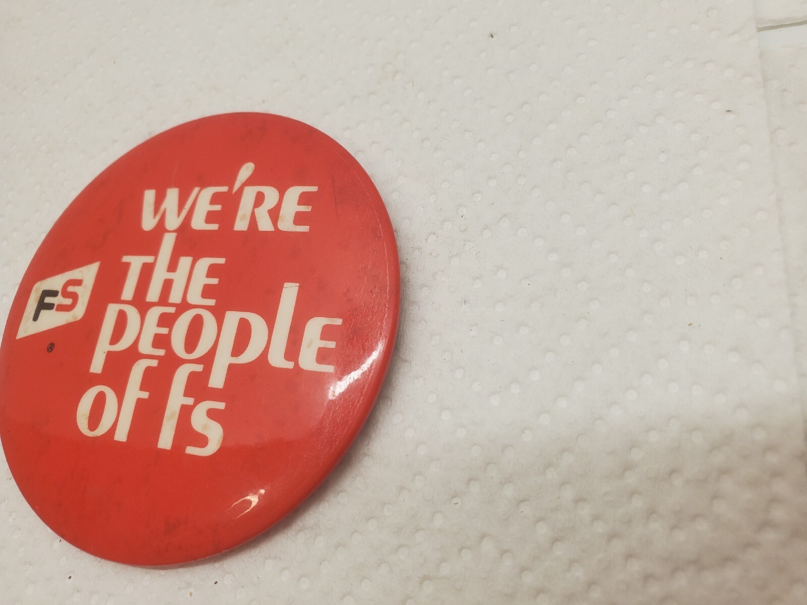 3″ Pinback Button FS We’re The People Of FS Farm Services