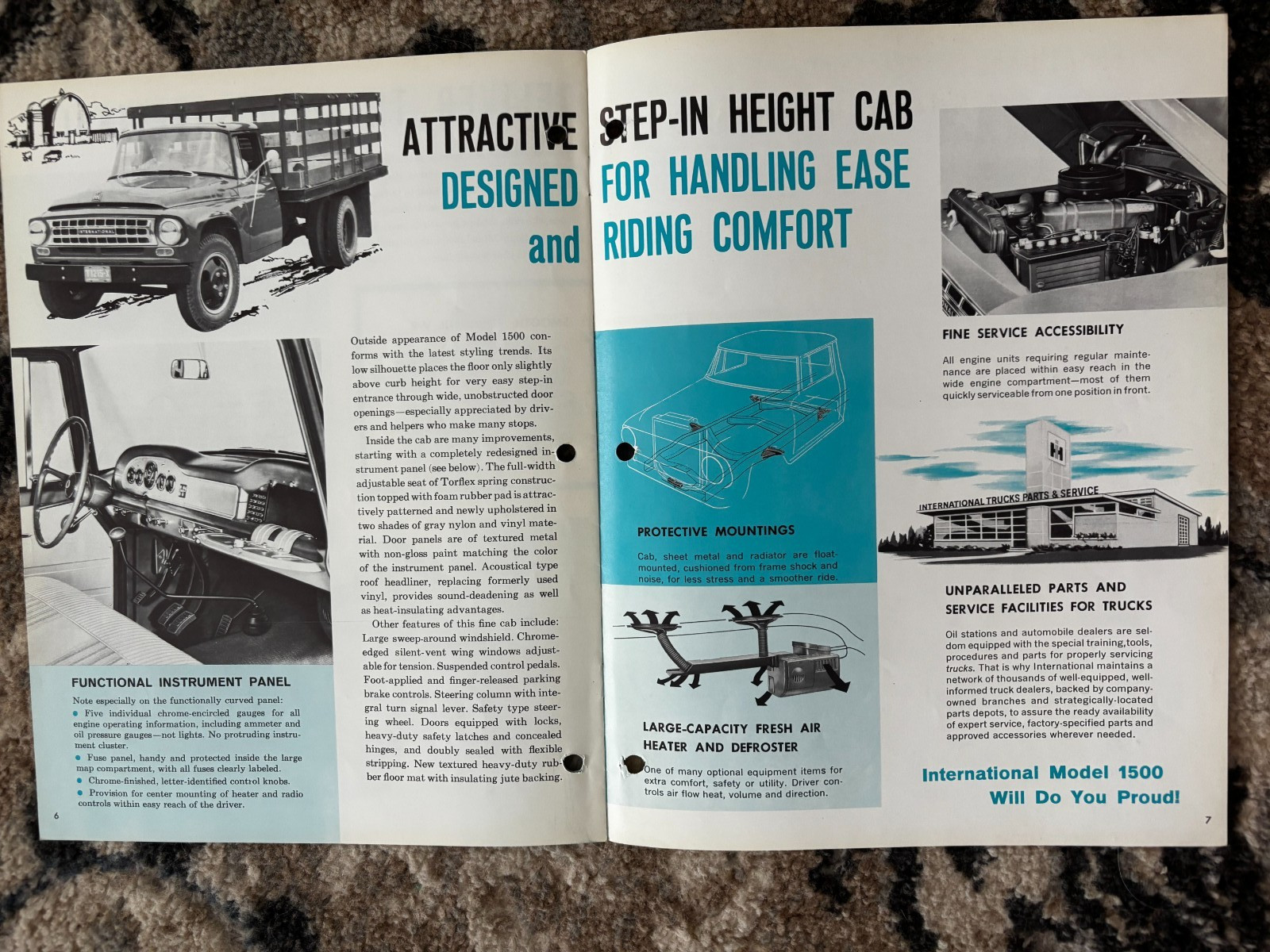 International Harvester 1500 Trucks For 1963 Brochure DCPA26