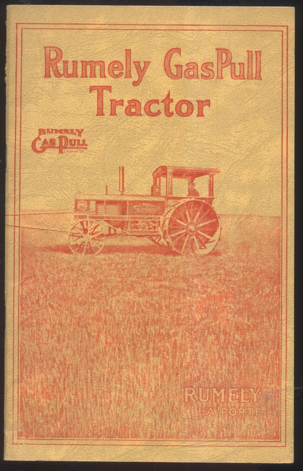 Early 1900’s Rumely GasPull Farm Tractor Equipment Sales Promo Brochure Adv