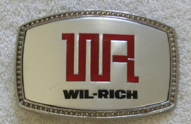 Vintage Wil-Rich Farm Machinery & Equipment WR Belt Buckle