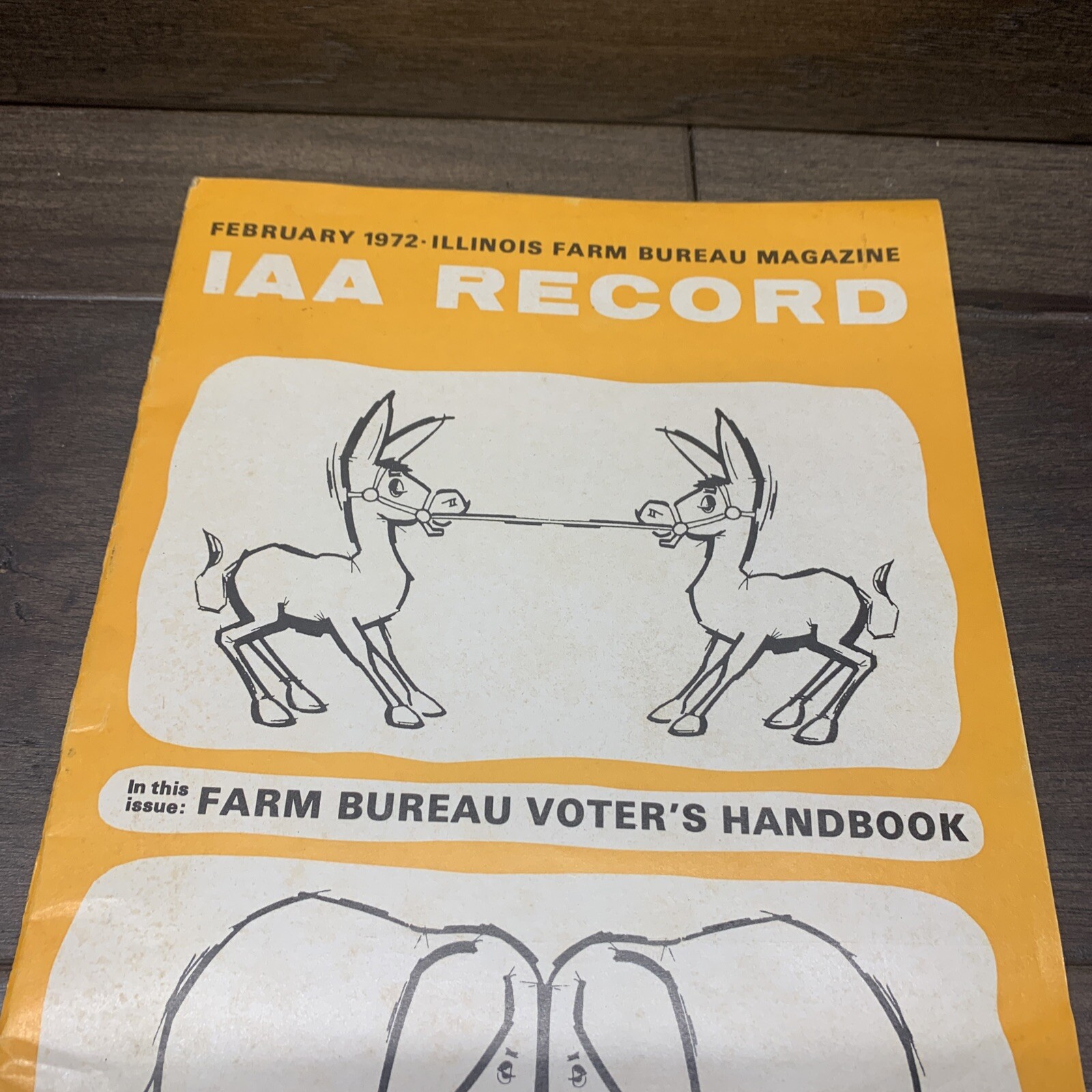 1972 Farm Bureau Magazine voters handbook vintage rare