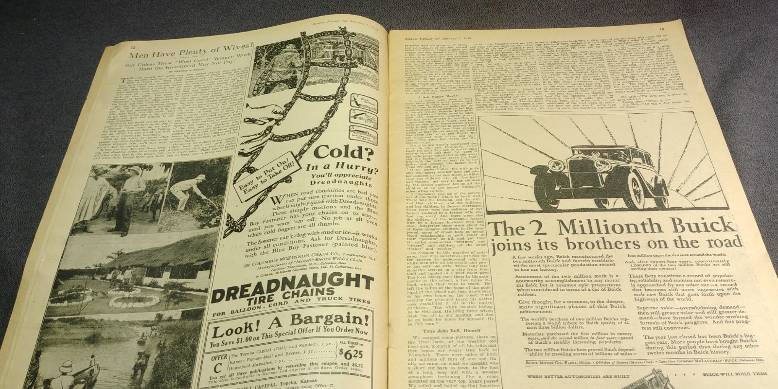 1928 Case 18-32 Tractor Hart Parr AG Farm Ad Kansas Farmer Picture Mag Antique