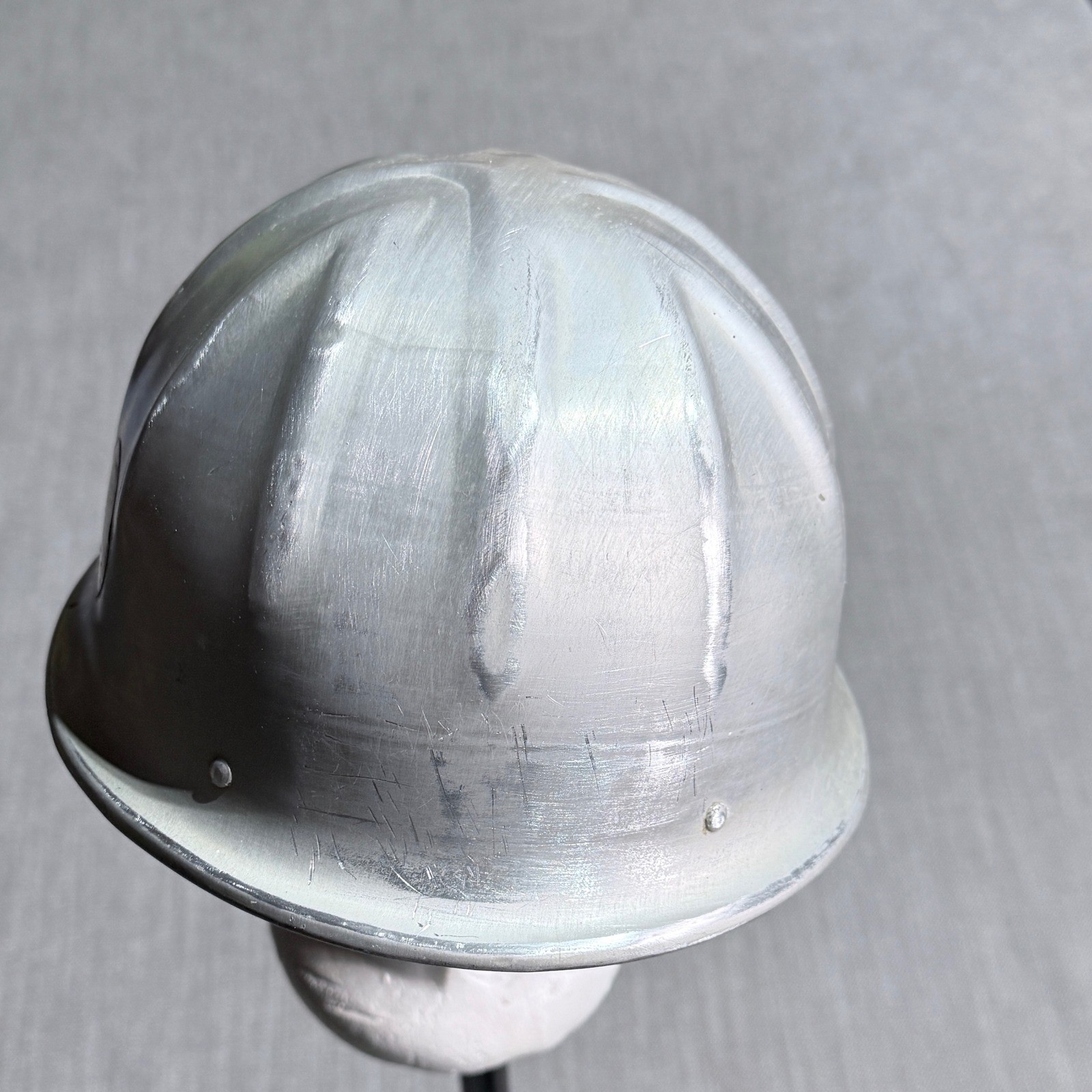 Vintage 60’s Aluminum Hard Hat Portland Cement Association Safety Stickers