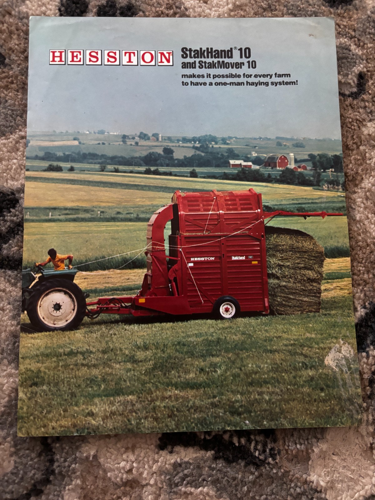 Hesston Stakhand 10 & StakMover 10 For 1972 Brochure DCPA26