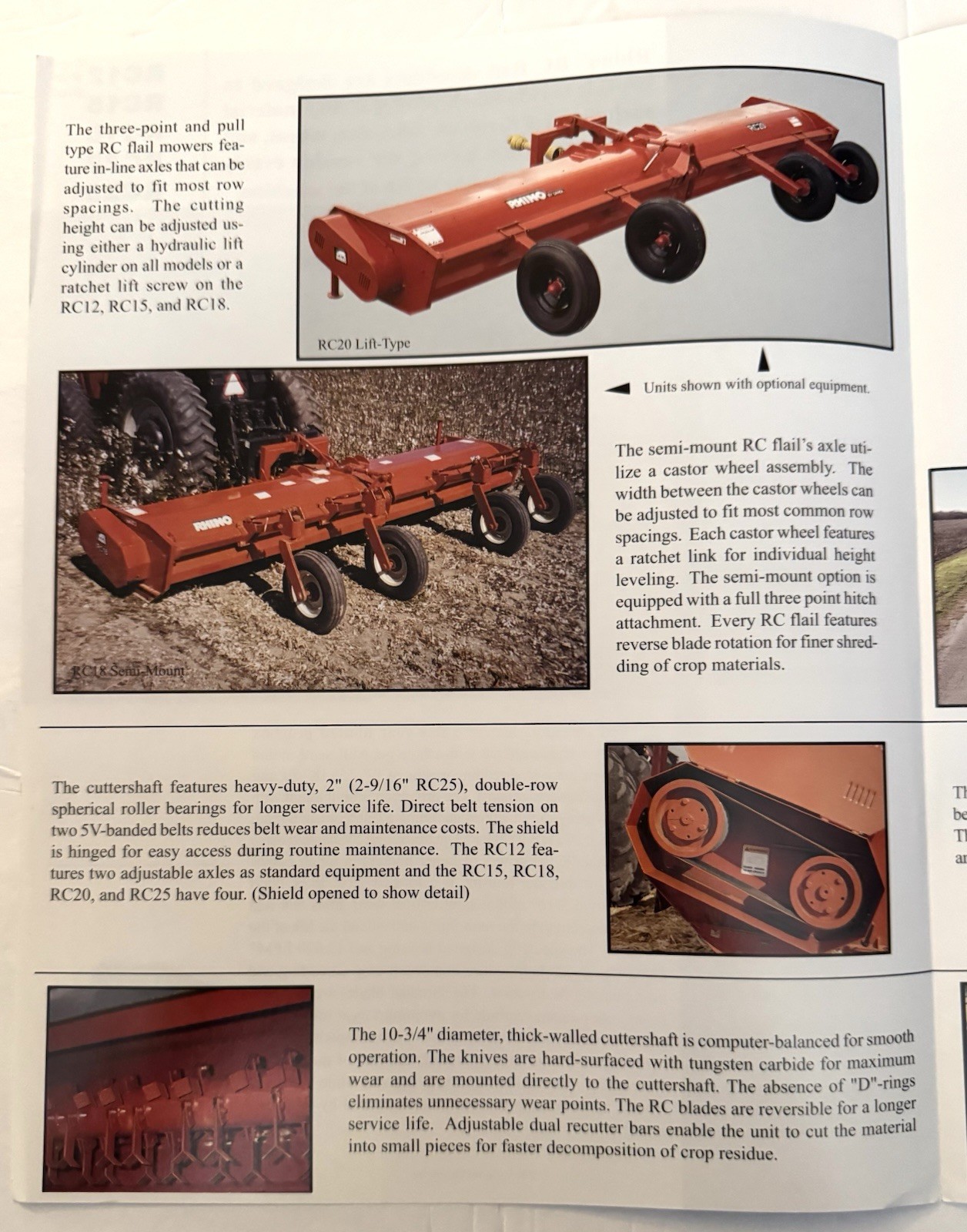Rhino 2003 Farm Equipment Dealer Sales Brochure Flat Shredders Equipment