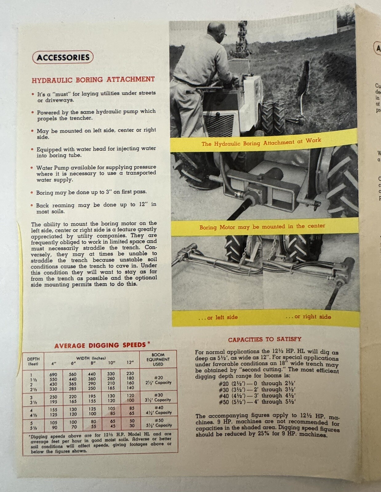 Vintage 1970’s ARPS Model HL Trench Devil Dealer Sales Brochure