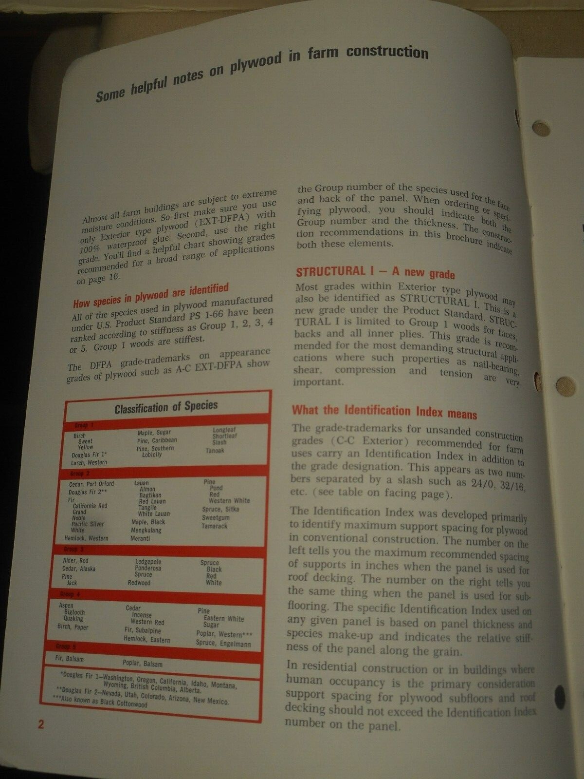 Exterior Plywood in Farm Construction Handbook 1971 Swine Housing Poultry Dairy