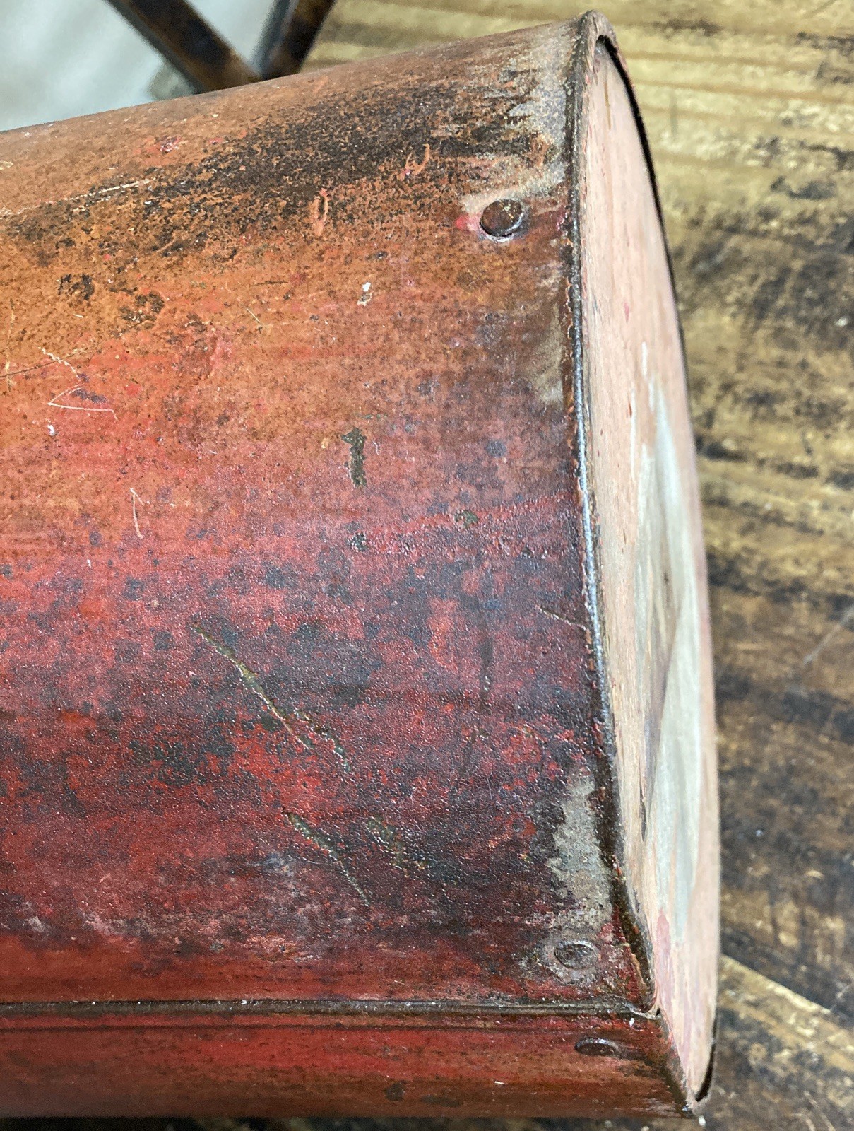 VERY RARE McCormick Twine Grain Binder Feeder Can 1800’s Antique HARD TO FIND