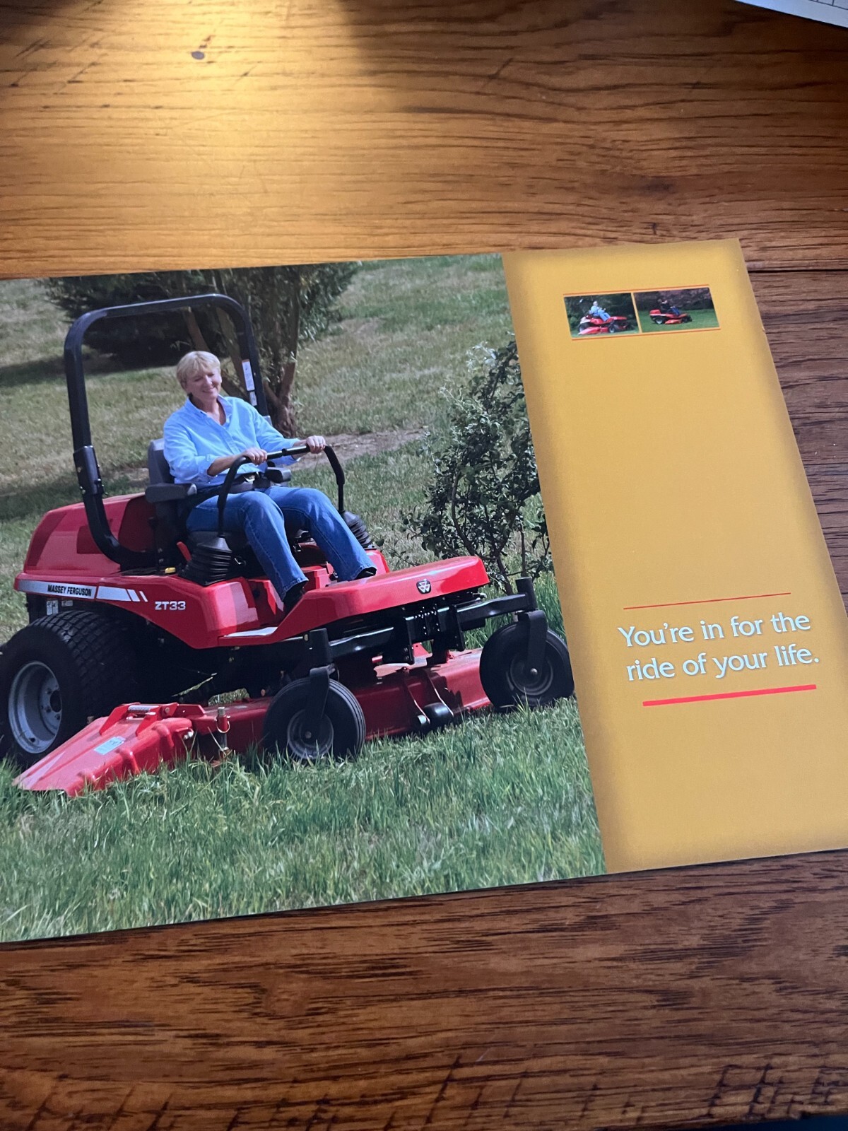 Massey Ferguson ZT29 ZT33 Zero Turn Mower Brochure FCCA