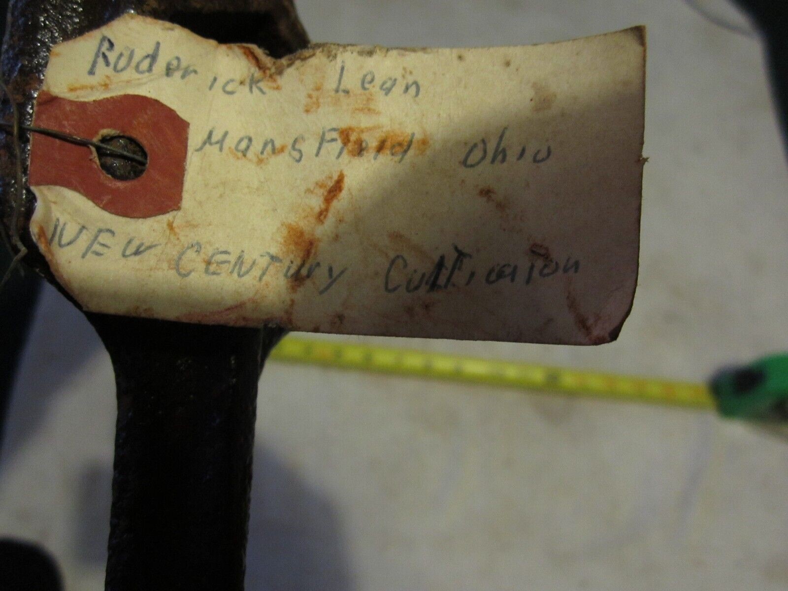 VINTAGE RARE 1910’s RODERICK LEAN,OHIO, NEW CENTURY CULTIVATOR, WRENCH,FARM TOOL