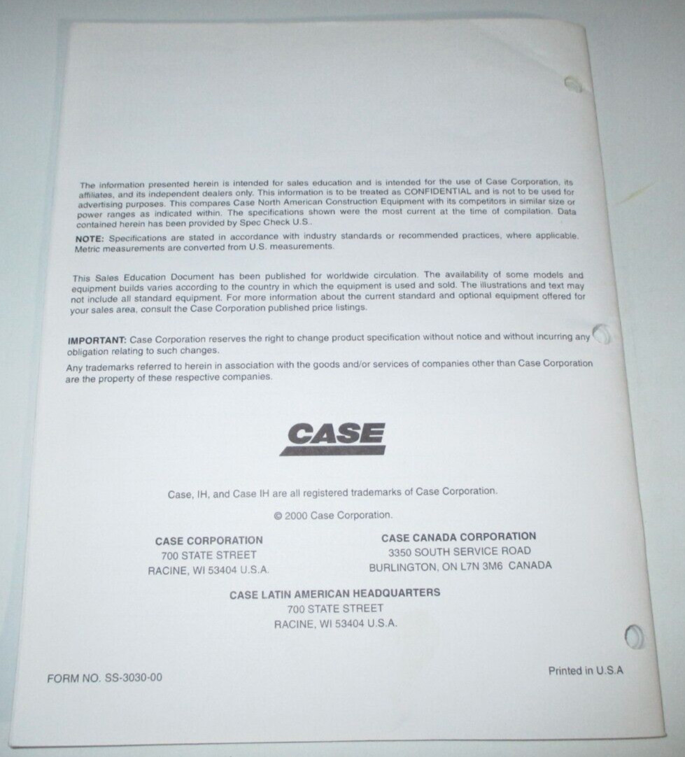 Case Bobcat Cat Deere Gehl JCB Mustang NH & more Skid Steer Loaders Specs Manual