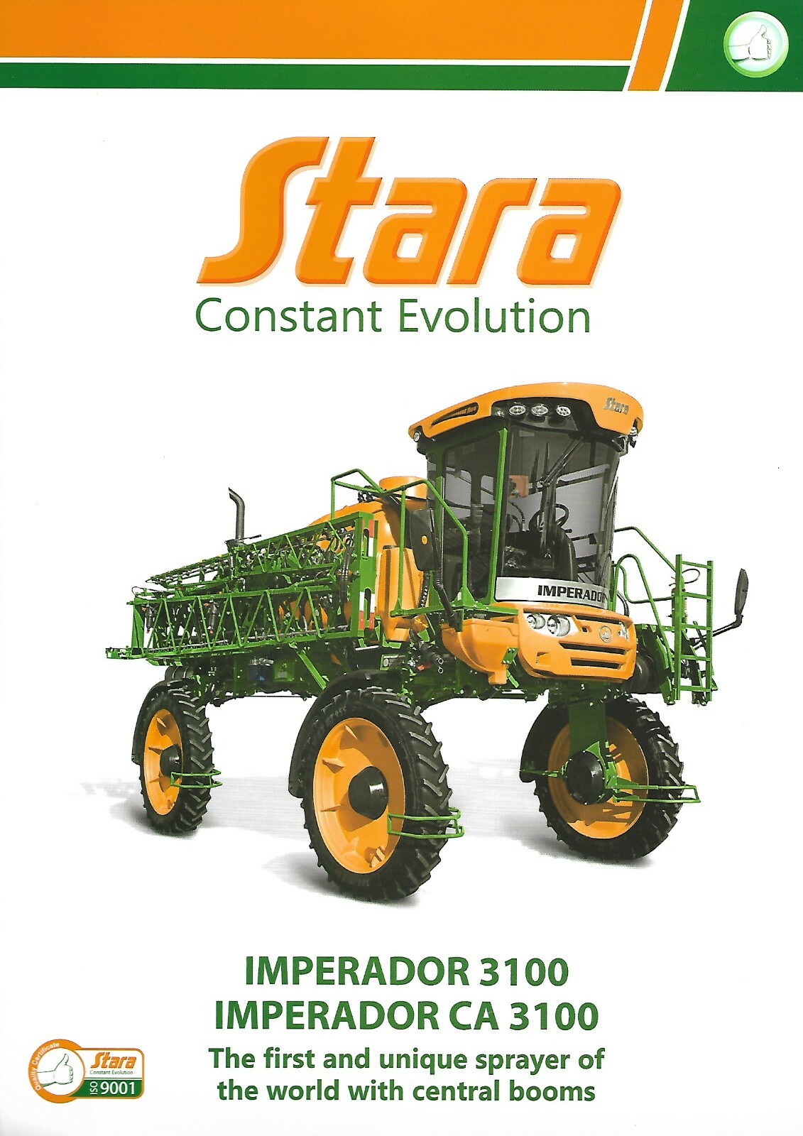 Farm Brochure – Stara – Imperador CA 3100 Self-Propelled Sprayer – 2015 (F7611)
