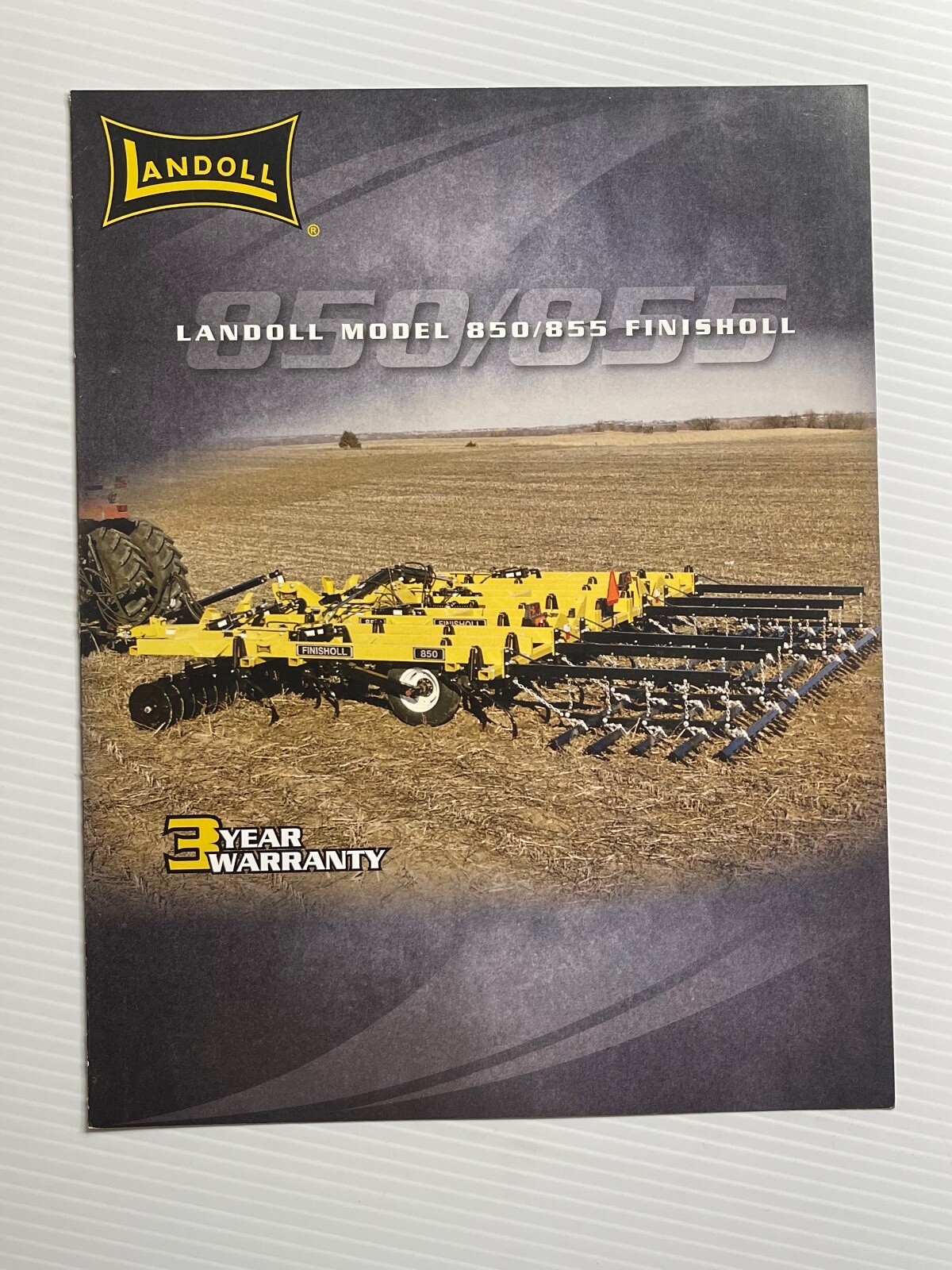 Landoll Model 850 / 855 Finisholl Sales Brochure (Showroom Sales Booklet)