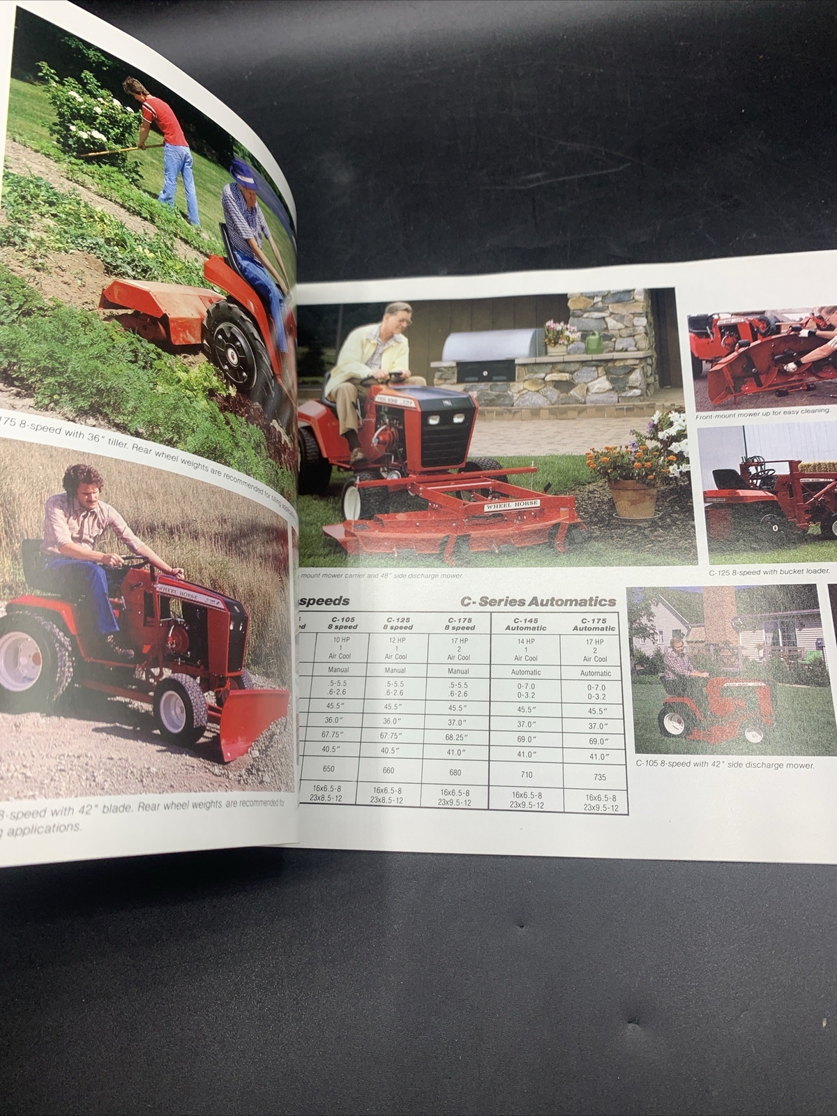 Lot of 6 Original NOS Wheel Horse Lawn & Garden Tractor Brochures-1980 thru 1984