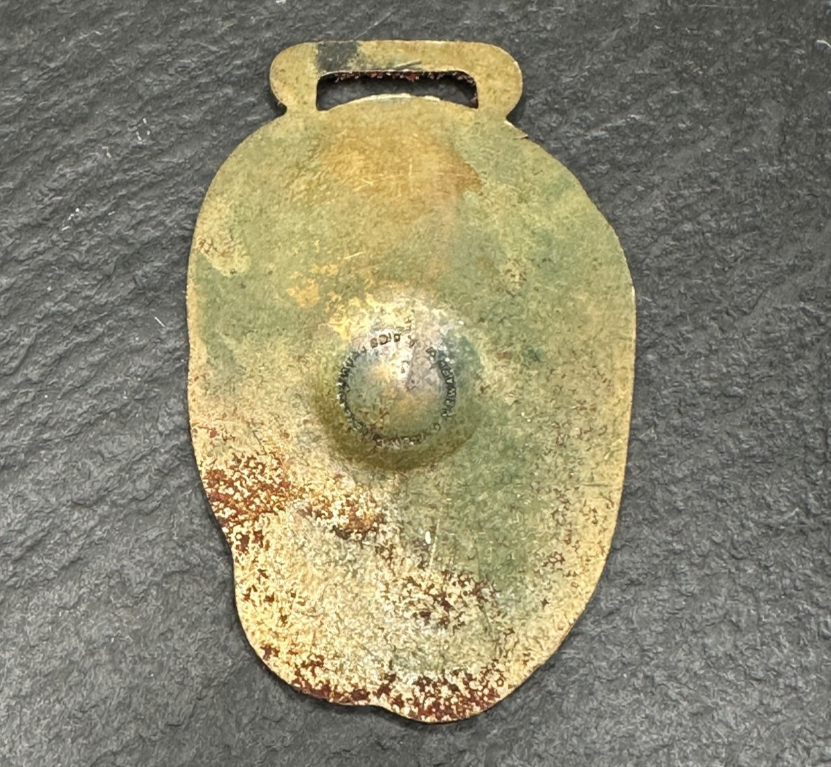 VINTAGE IRON AGE POTATO MACHINERY “THE POTATO” WATCH FOB WITHOUT ADVERT N809