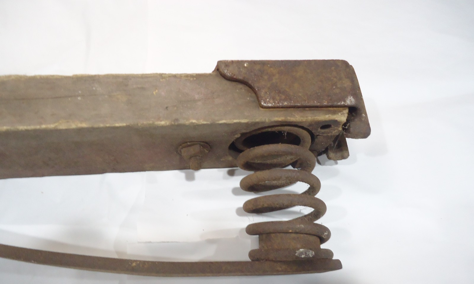 Vintage “Racine economy spring”. buggy spring. Racine Wisconsin. Man cave