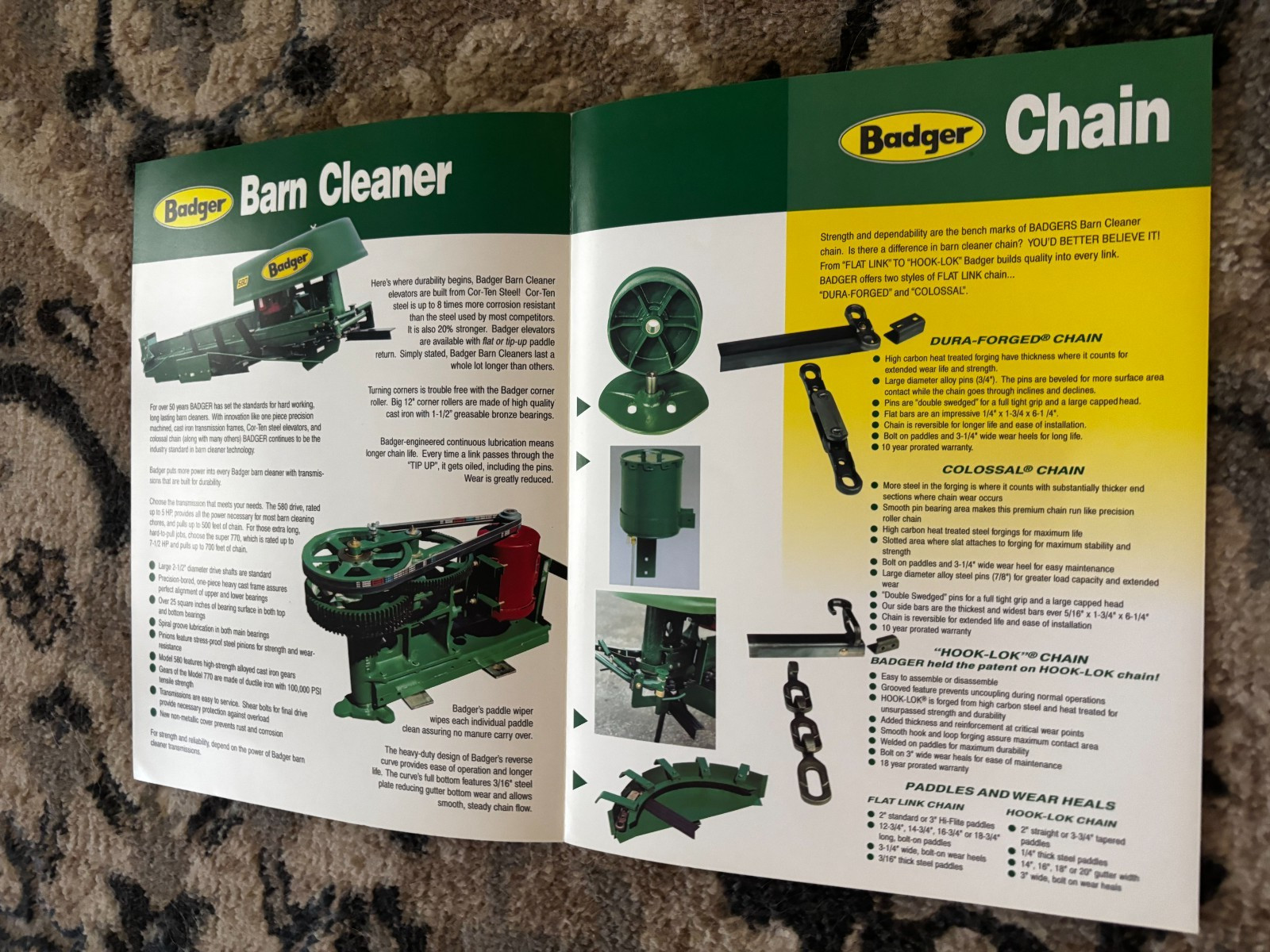 Badger Barn Cleaners & Chain Brochure DCPA26