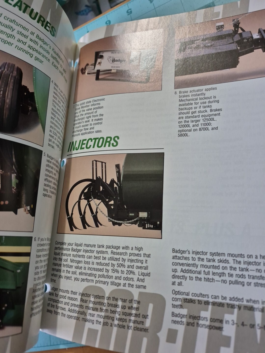 1988 BADGER Core-Ten Liquid Manure Tanks Brochure Built with Cor-Ten Steel