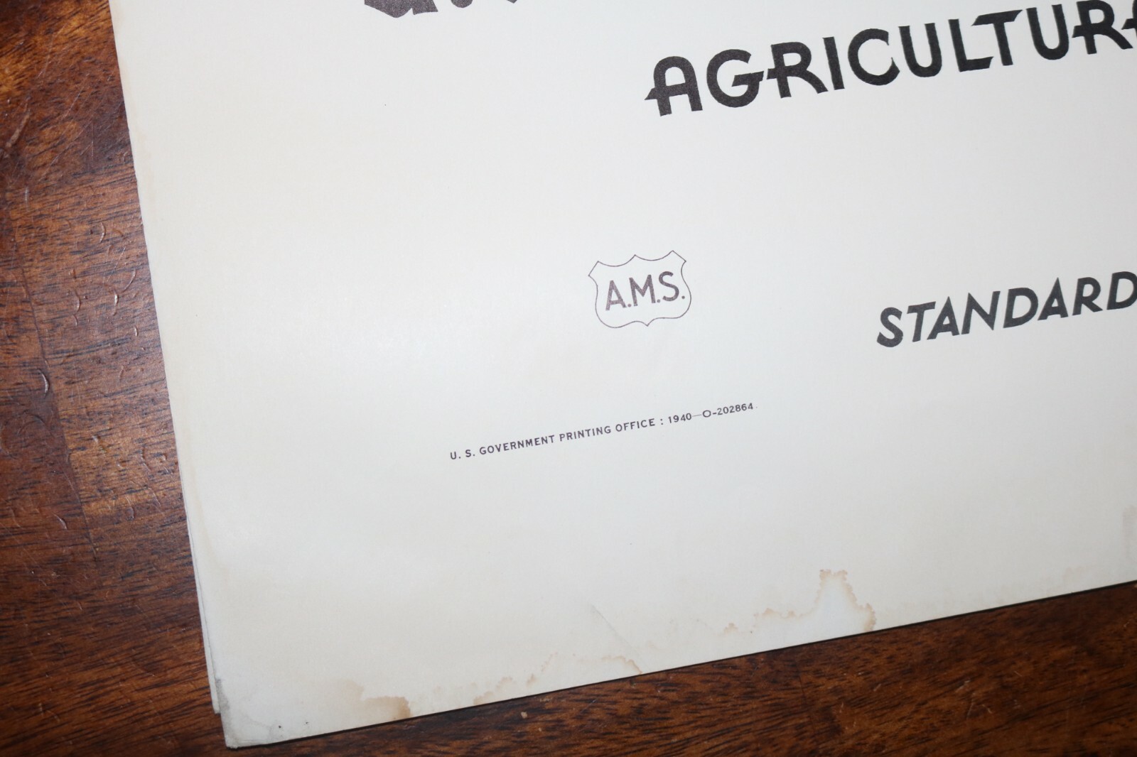 RARE new old stock orig 1940 Large USDA Heifer slaughter grade poster chart sign