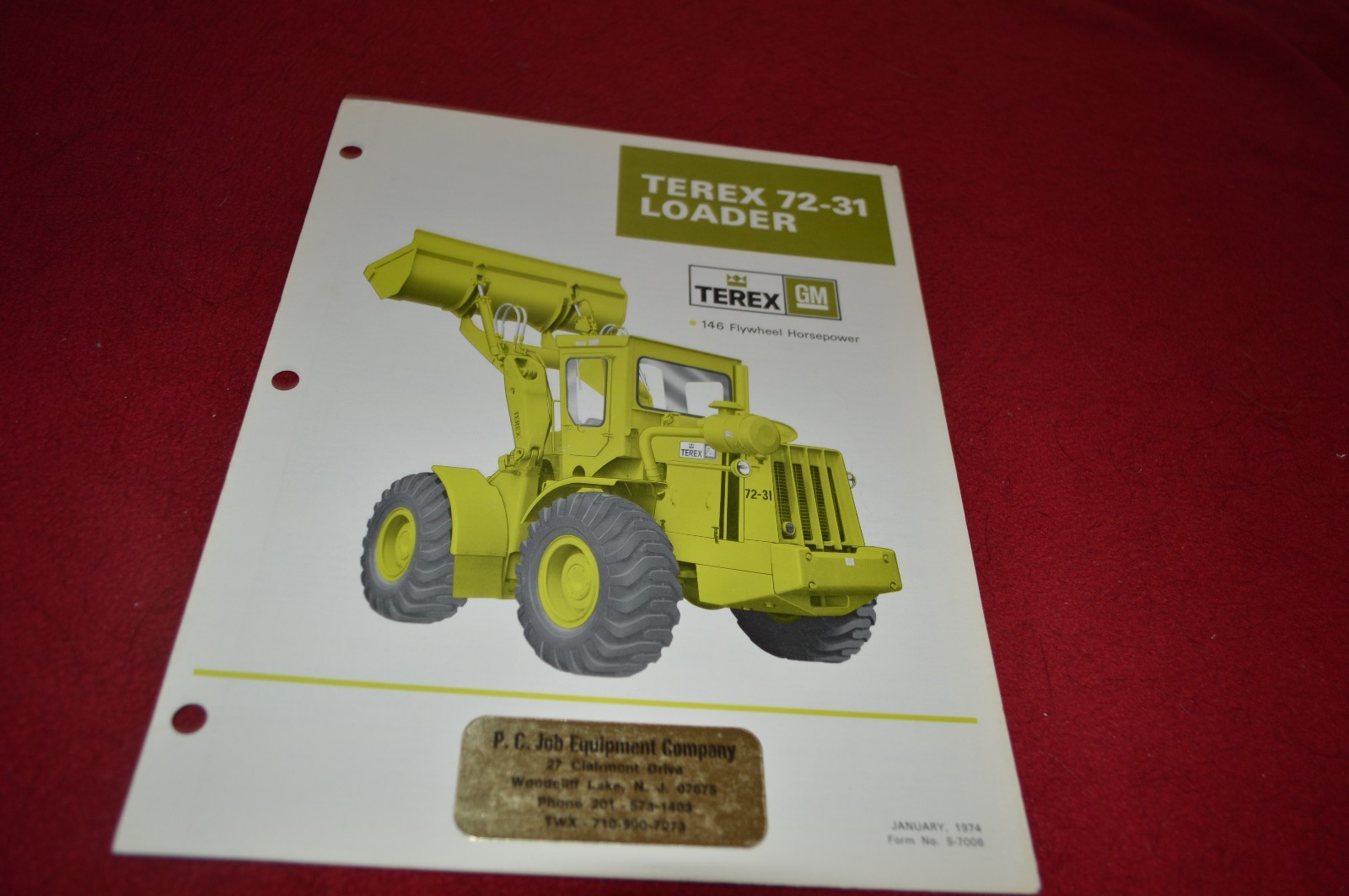 Terex 72-31 Loader Dealer’s Brochure DCPA4