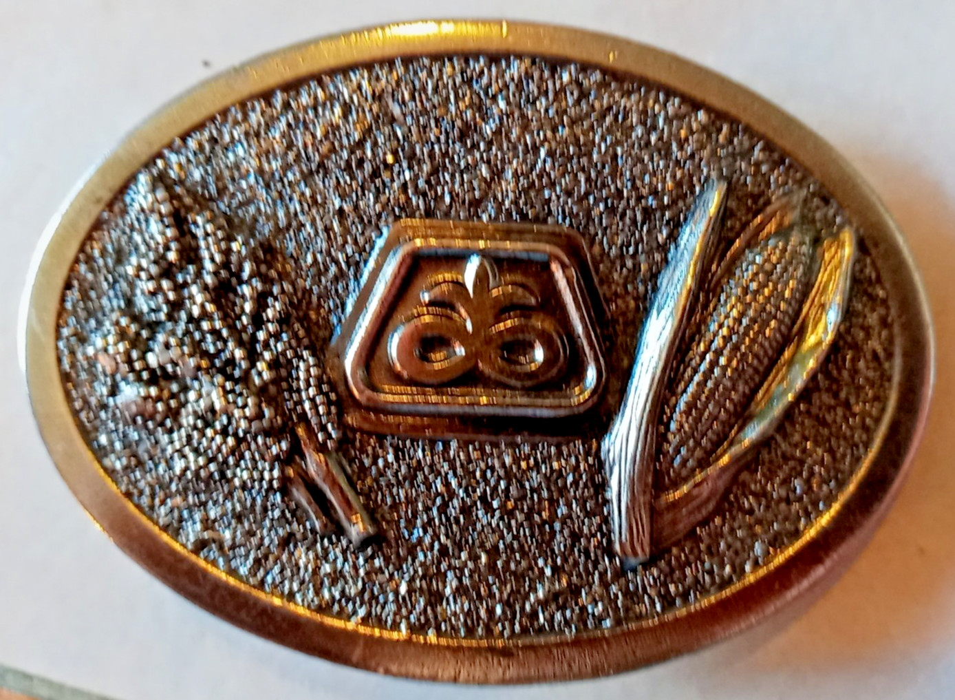 The Great American Buckle Co. K Products Belt Buckle FARMING Pioneer Hi-Bred