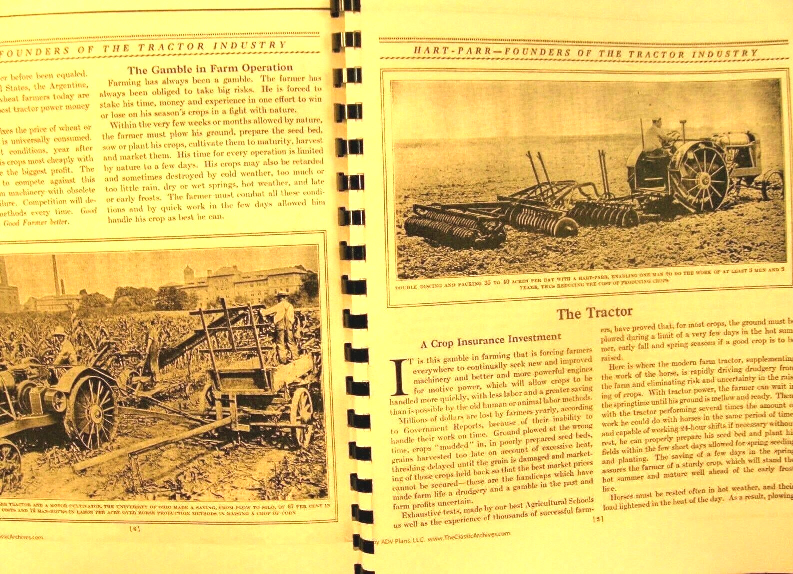 Hart-Parr Sales Manual the New Models as well as the old 69 Pgs.