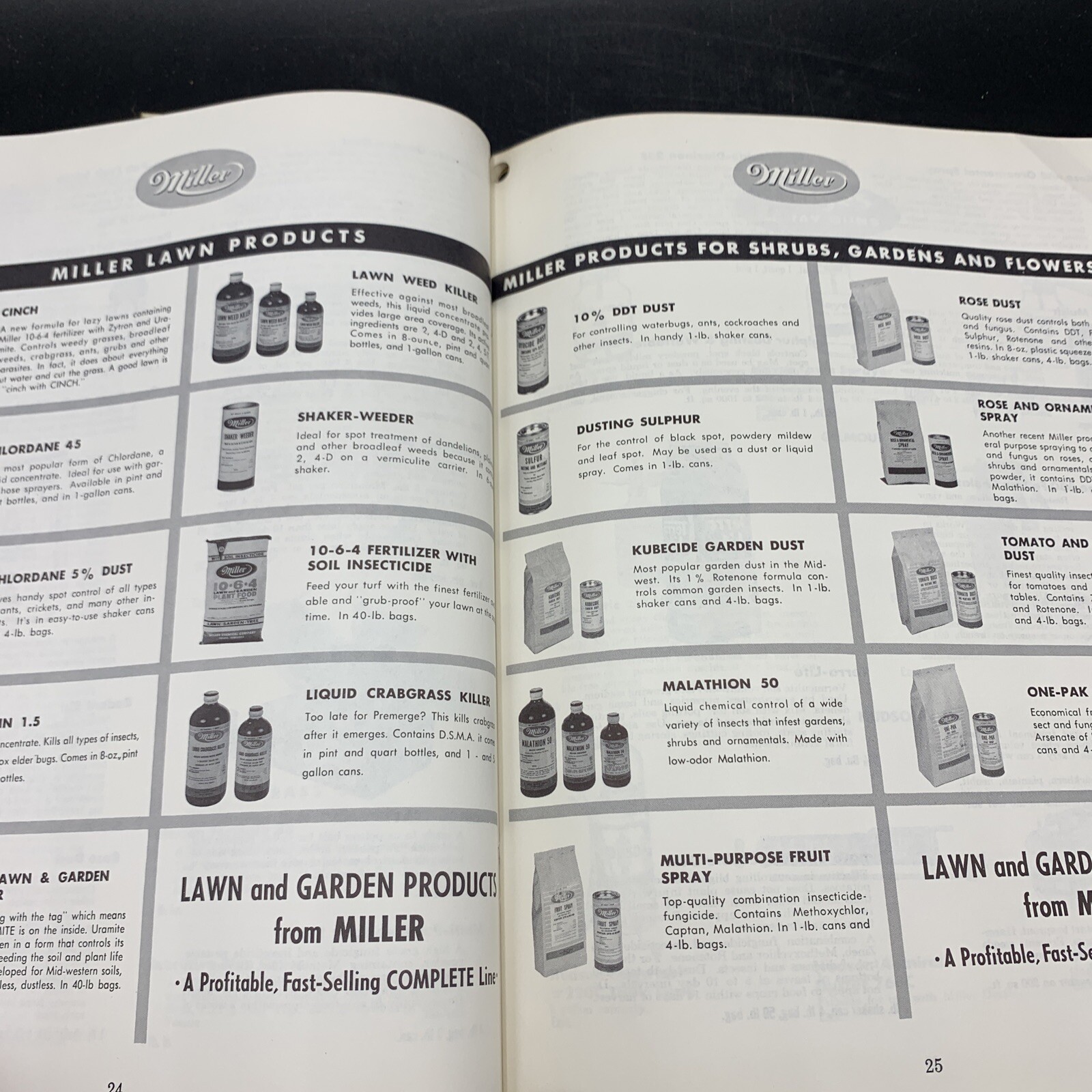 Lot 1960’s Miller Chemical Co Dealer Catalog & Price List-Home/Farm/Livestock