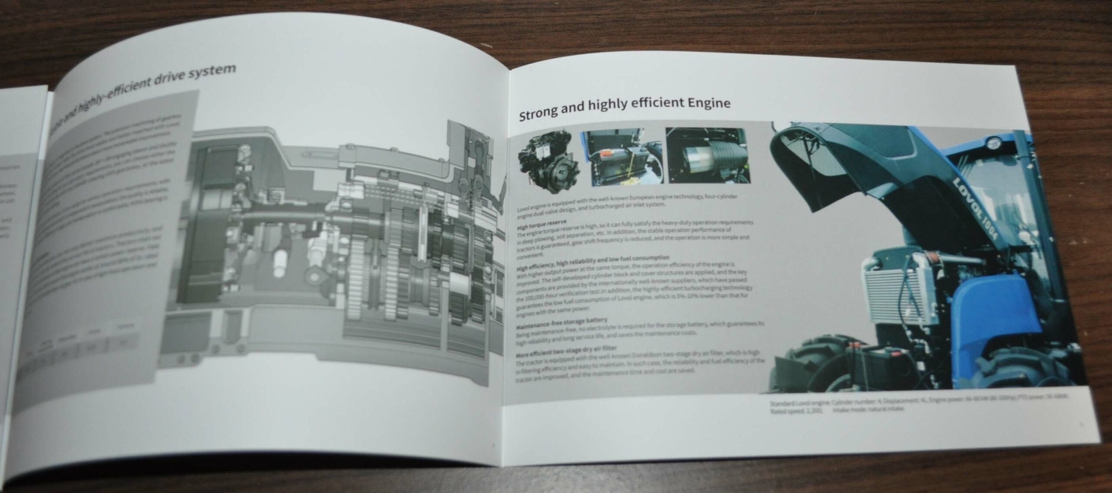 Lovol TD Series 80-100 HP Tractor China Specification Brochure Prospekt
